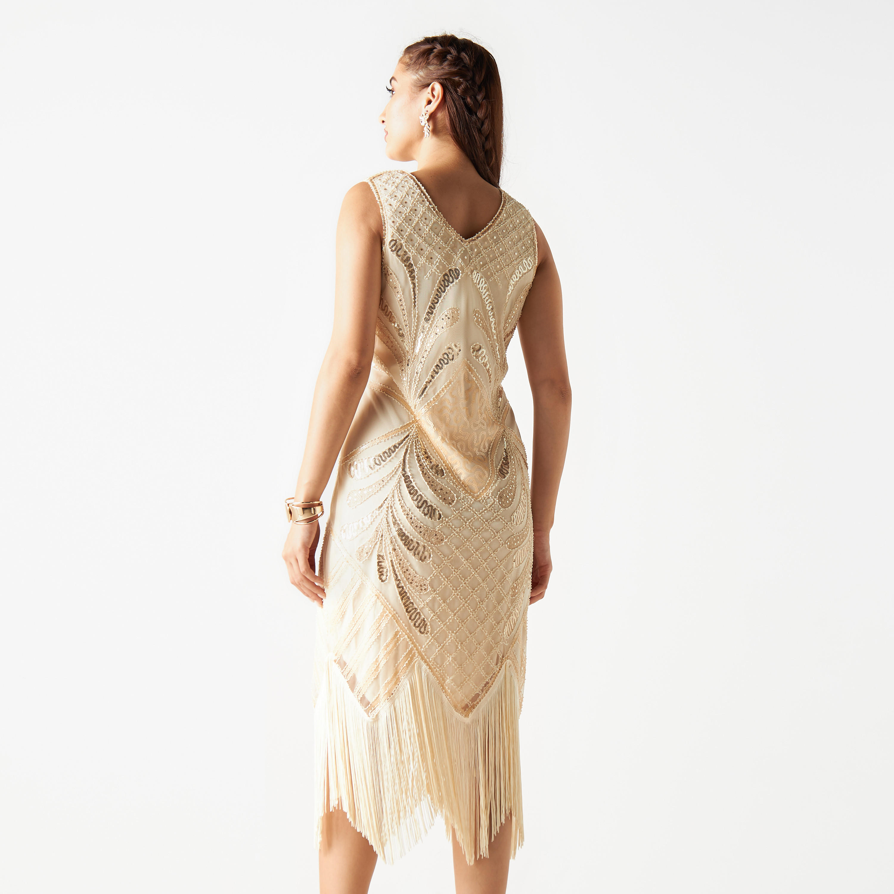 فستان ميدي دون أكمام مزين من تو إكستريمز-women-clothing-dresses-image-3