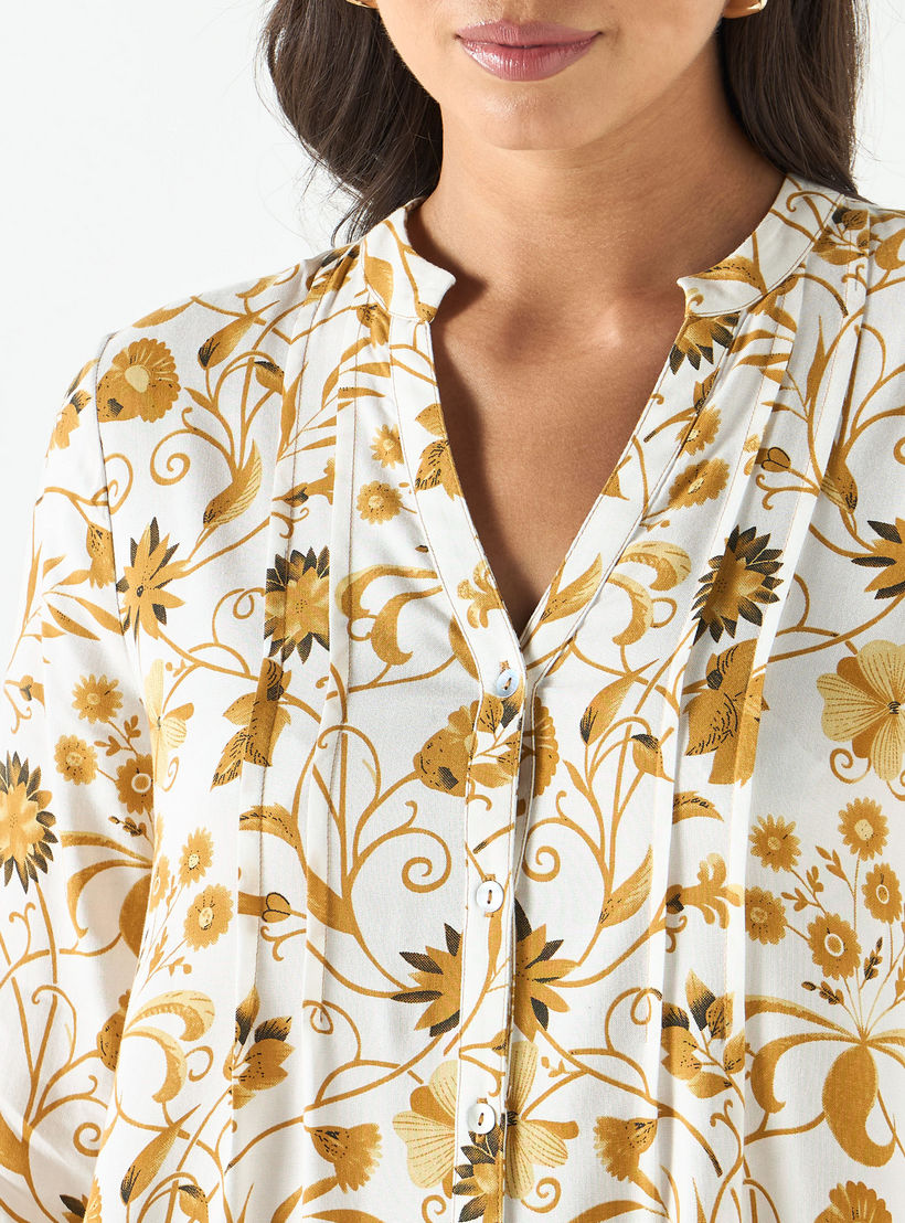 تونيك بأكمام طويلة وطبعات زهرية من تو إكستريمز-women-clothing-shirtsandblouses-blouses-image-5