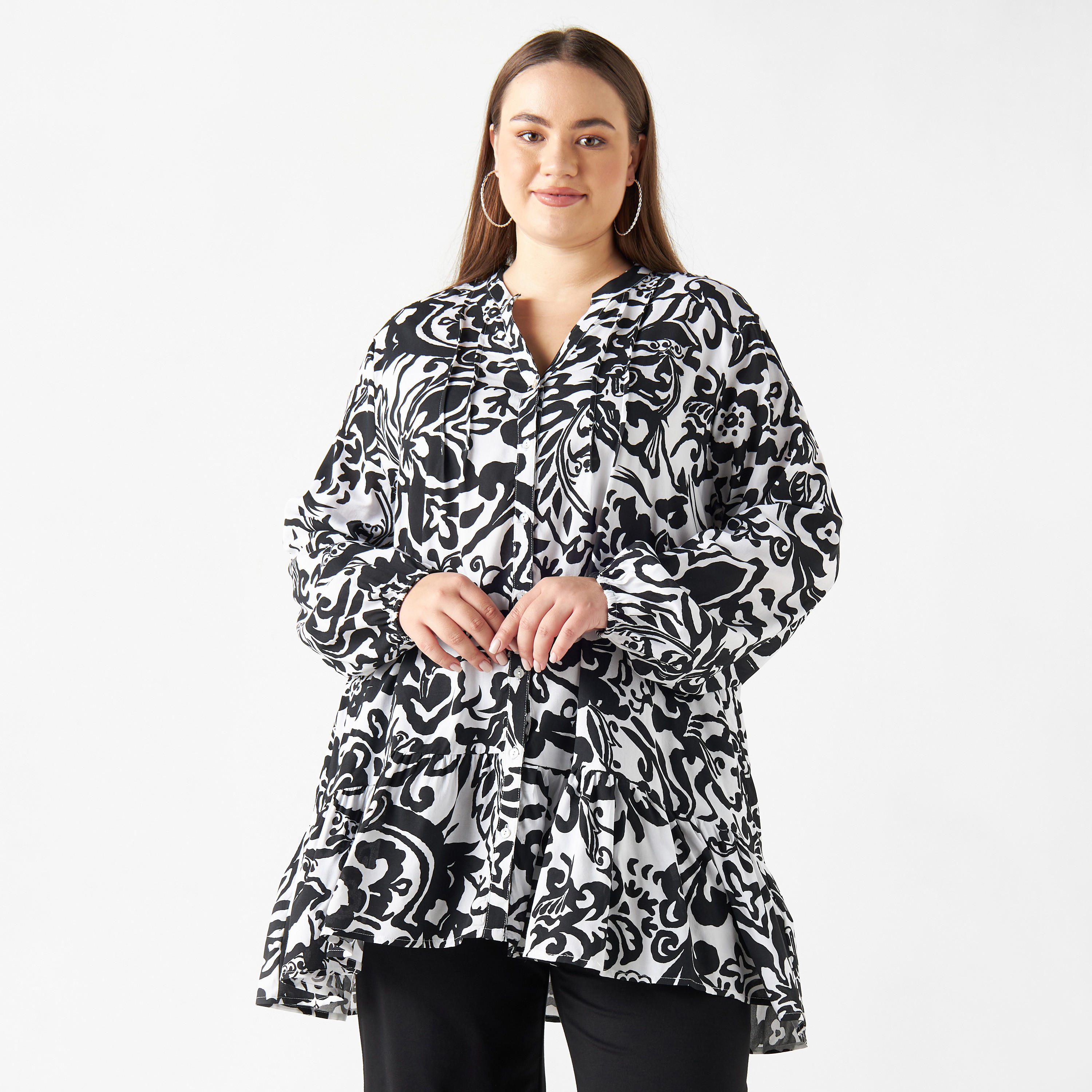 تونيك بأكمام طويلة وطبعات من تو إكستريمز-women-clothing-shirtsandblouses-blouses-image-2