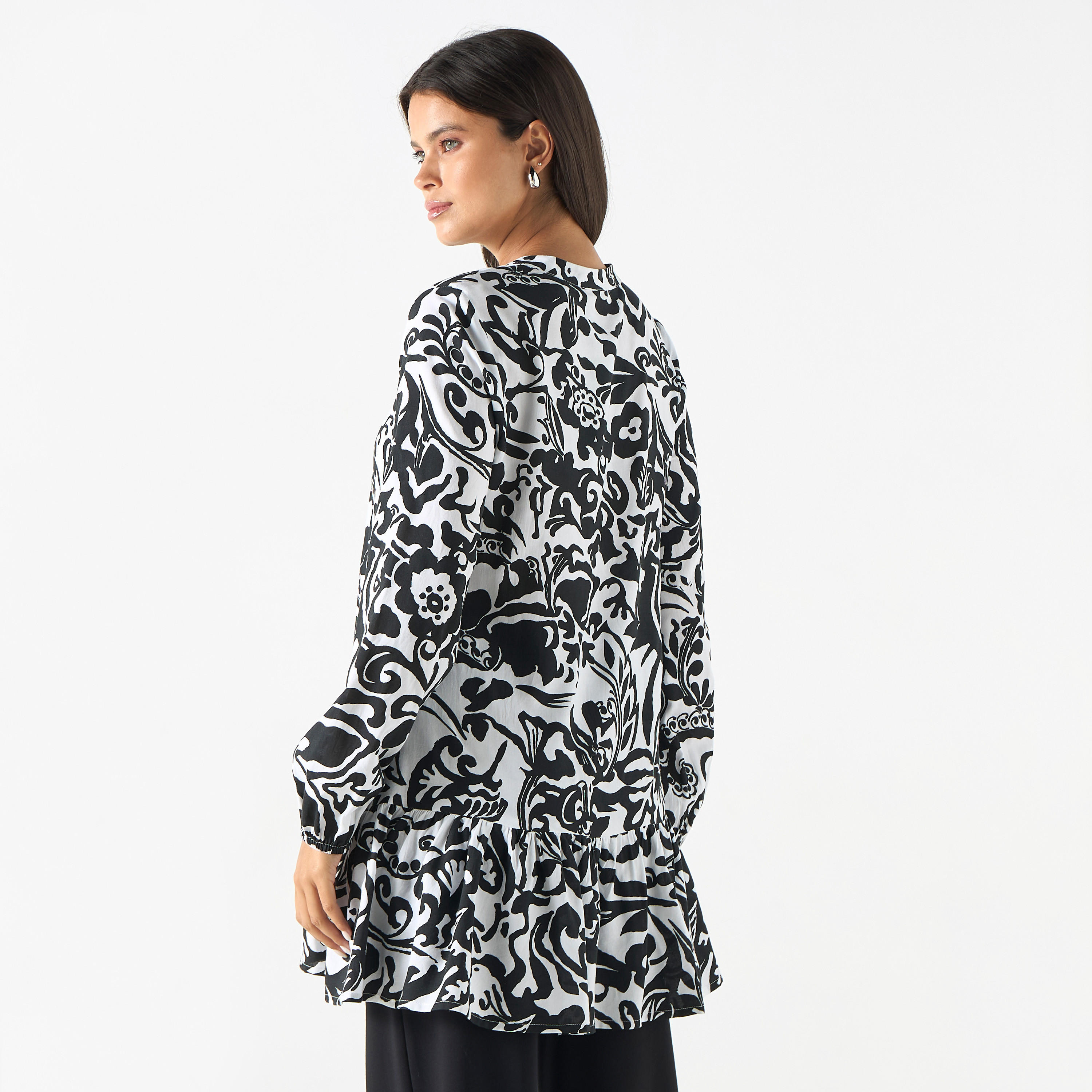 تونيك بأكمام طويلة وطبعات من تو إكستريمز-women-clothing-shirtsandblouses-blouses-image-4