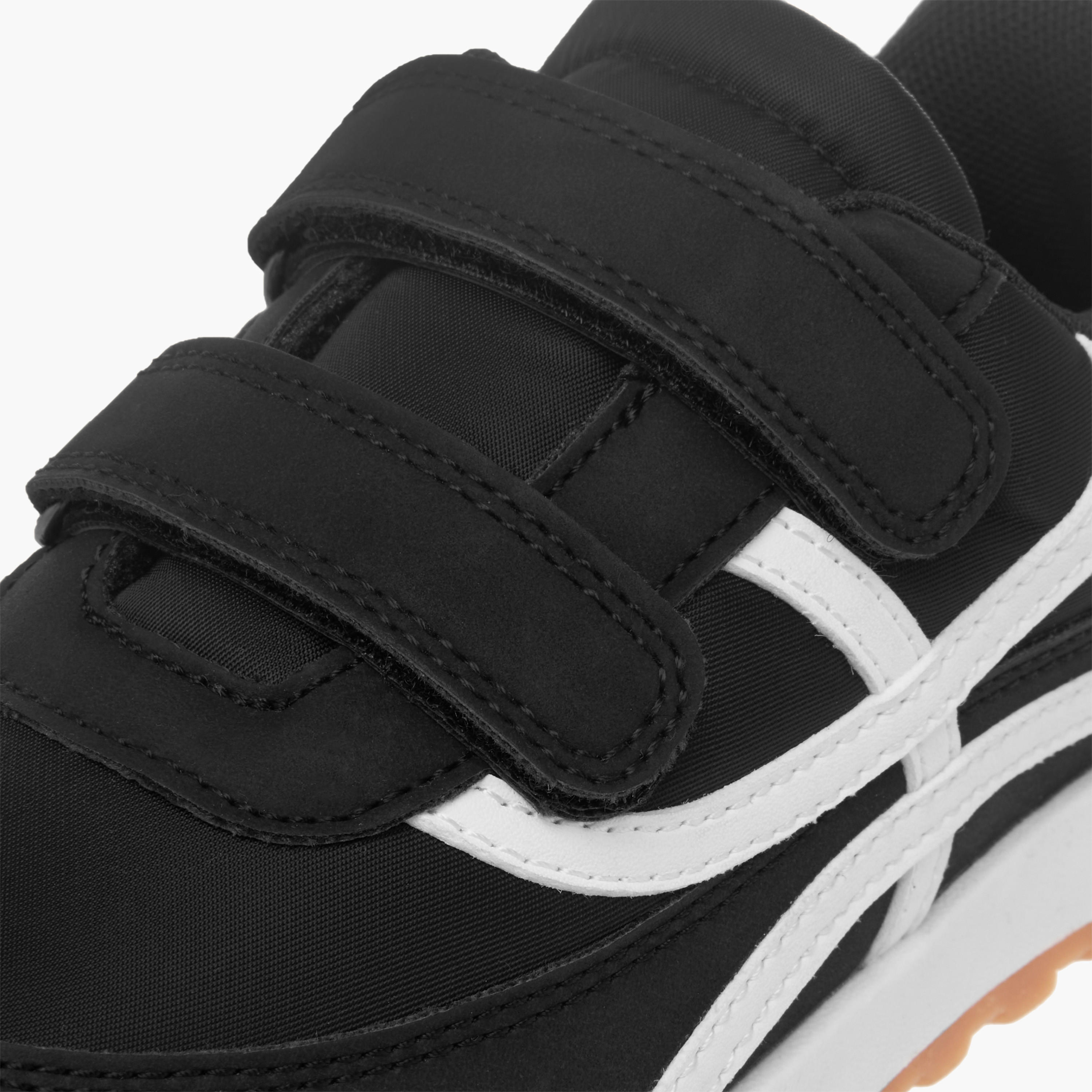 Juniors Panelled Sneakers with Hook and Loop Closure-boys-shoes-sneakers-image-4