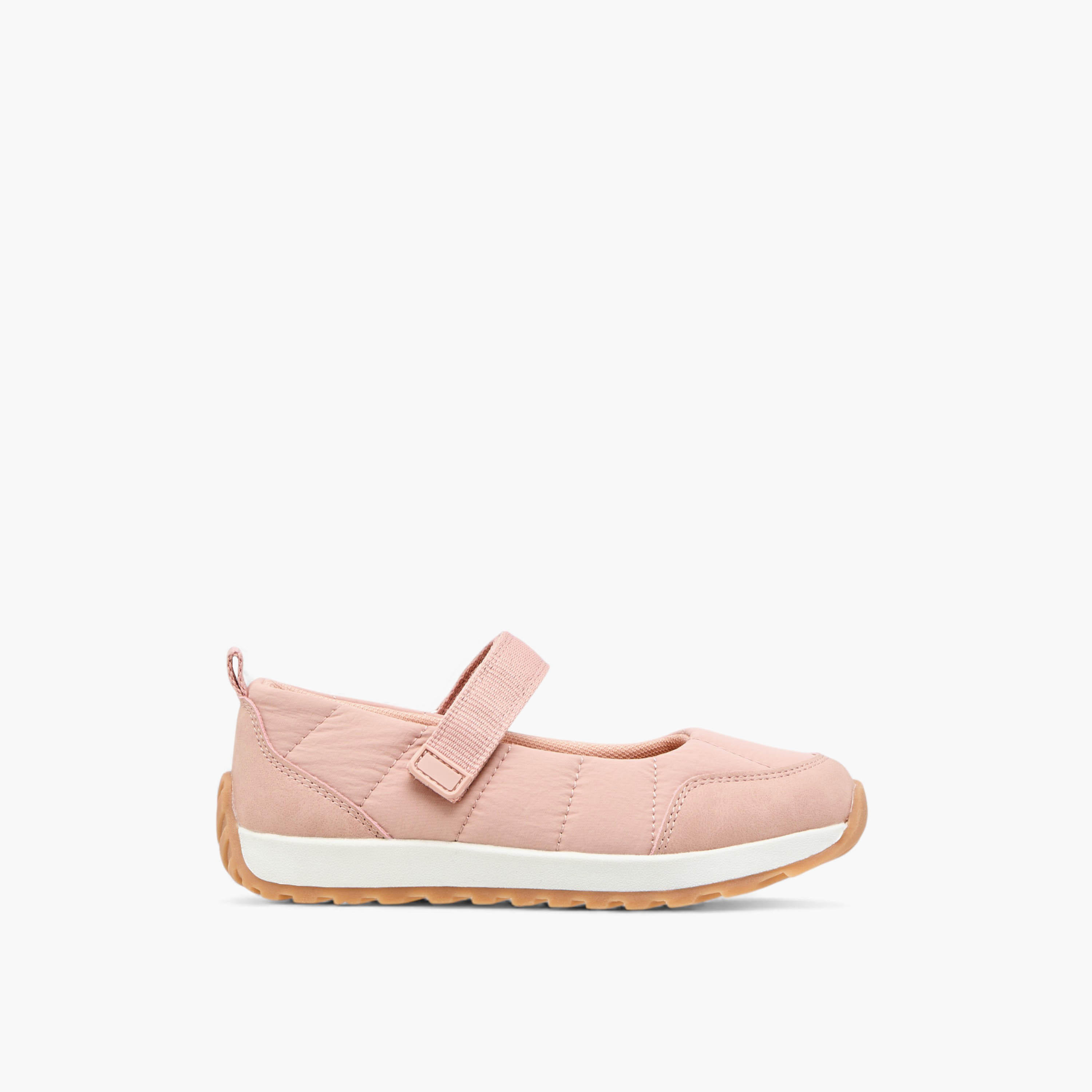 Juniors Textured Mary Jane Shoes with Hook and Loop Closure-girls-shoes-sneakers-image-3
