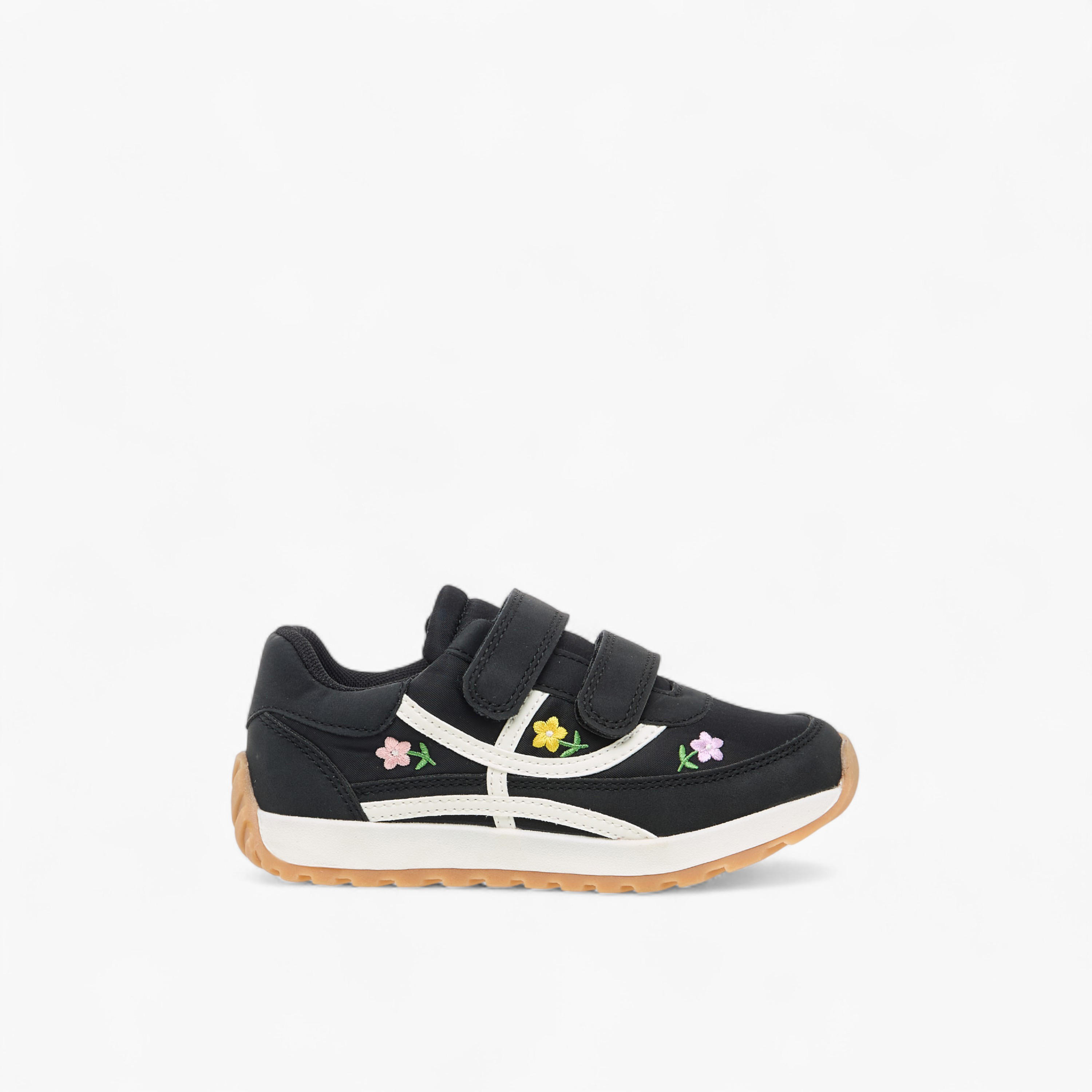 Juniors Girls Floral Embroidered Sneakers-girls-shoes-sneakers-image-3