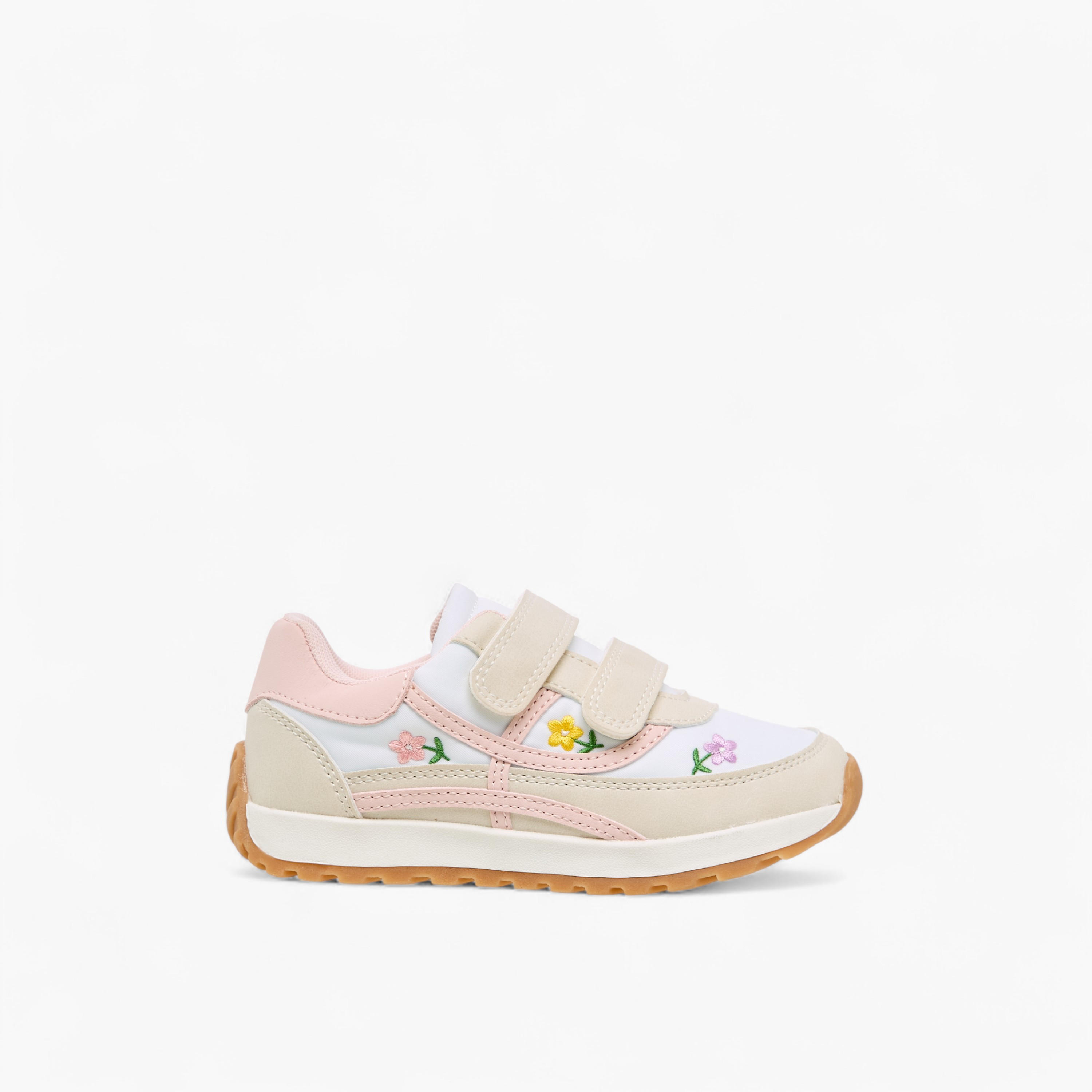 Juniors Girls Floral Embroidered Sneakers-girls-shoes-sneakers-image-3