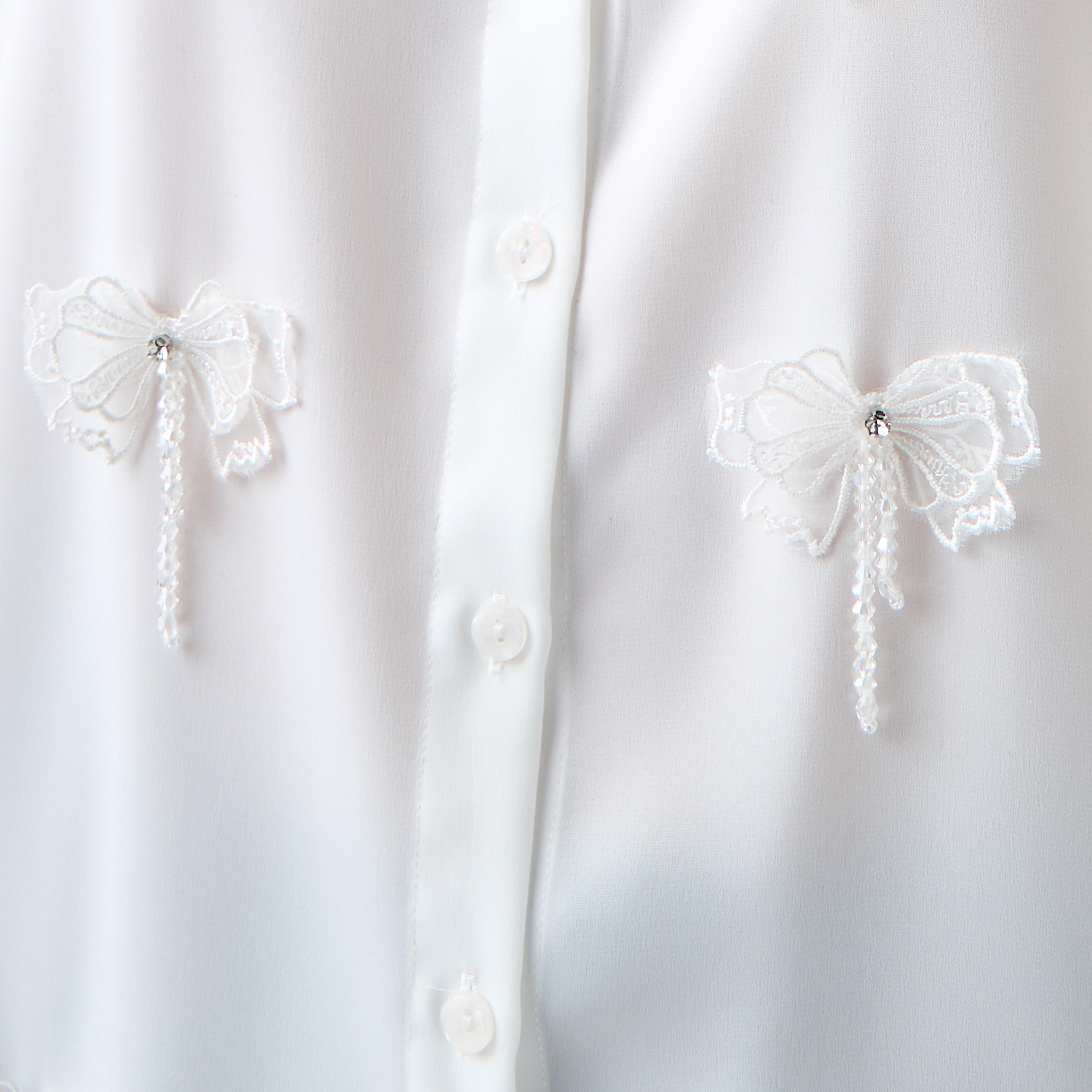 2Xtremz Embellished Bow Applique Cotton Shirt with Long Sleeves-women-clothing-shirtsandblouses-shirts-image-5