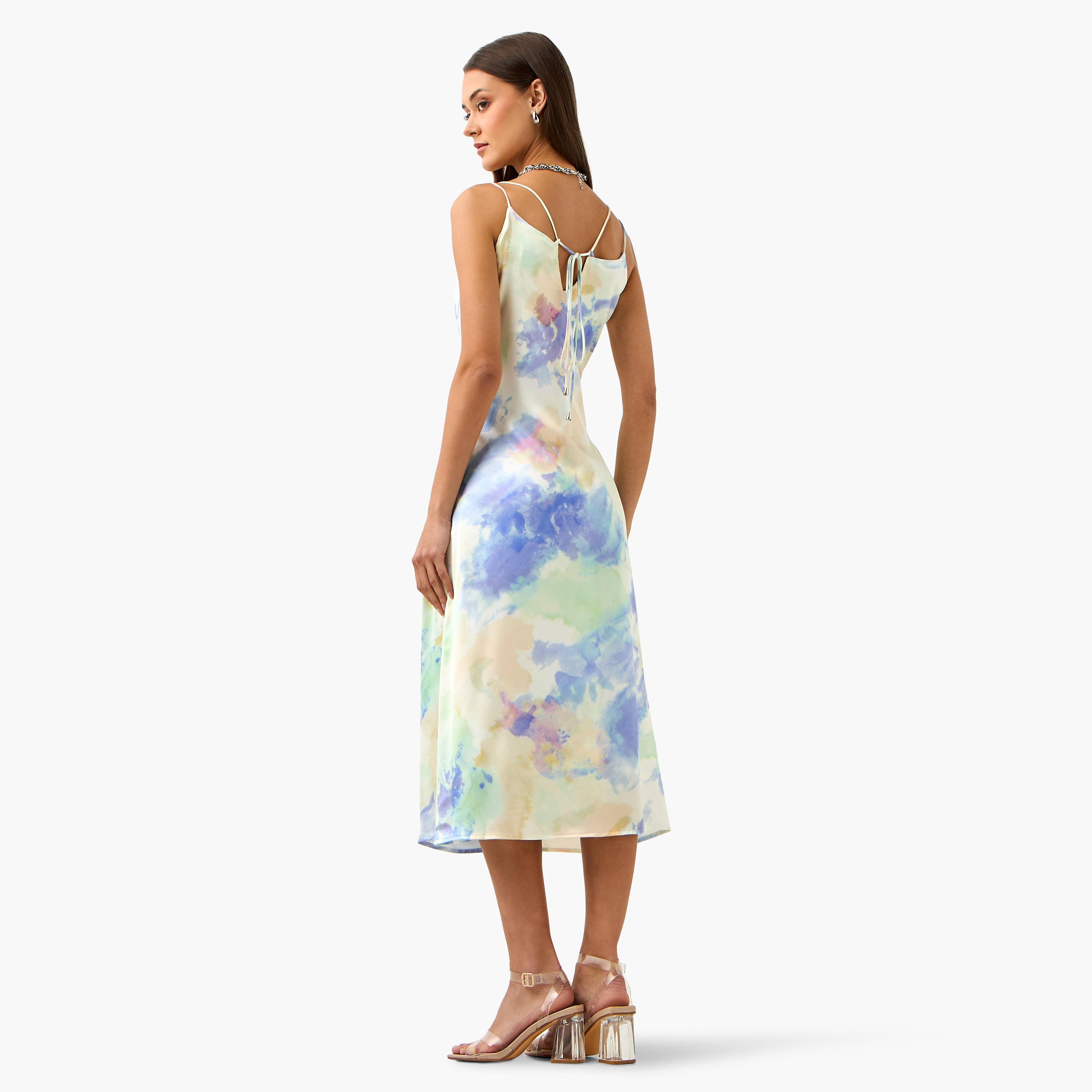 فستان ساتان بحمّالات رفيعة وطبعات مصبوغة من تو إكستريمز-women-clothing-dresses-image-3