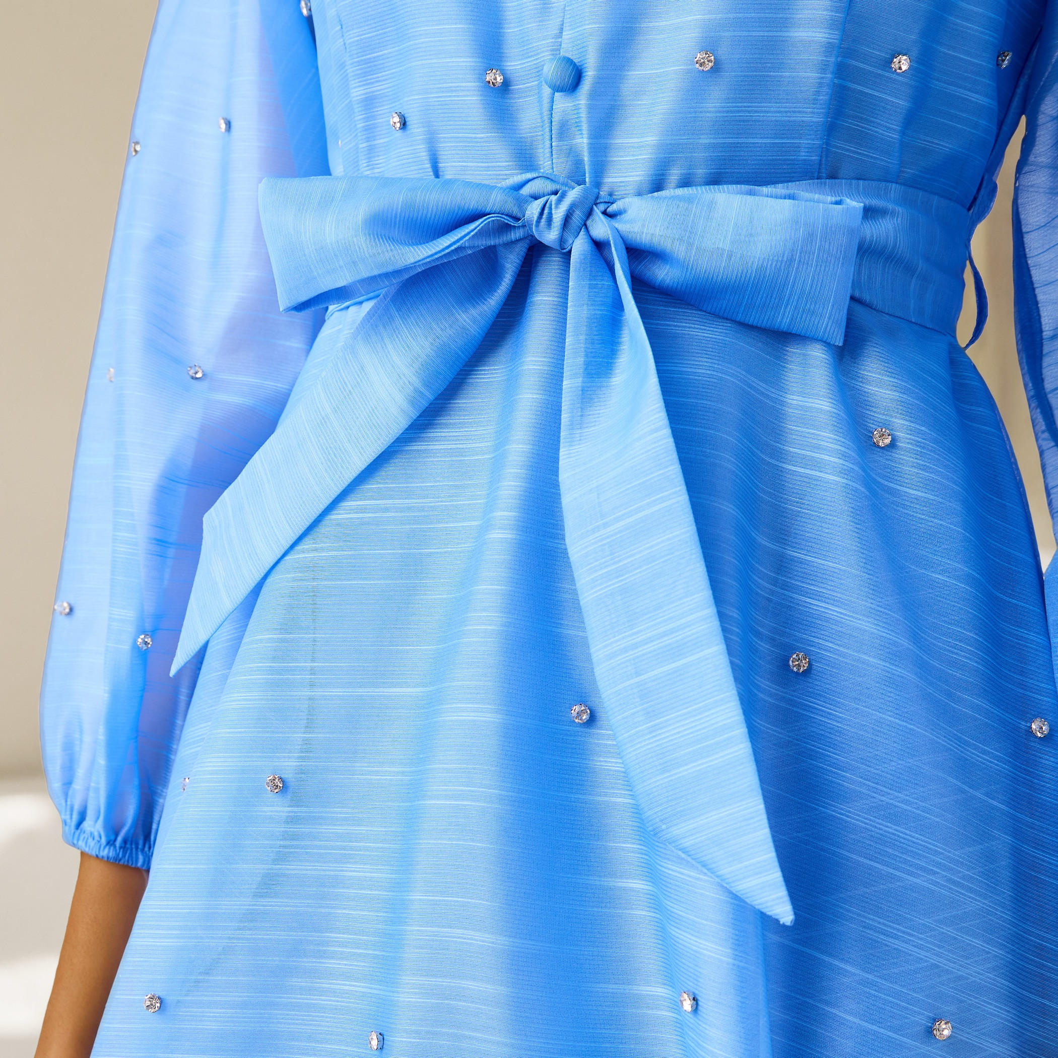 فستان قميص مزين مع رباط أمامي من تو إكستريمز-women-clothing-dresses-image-4