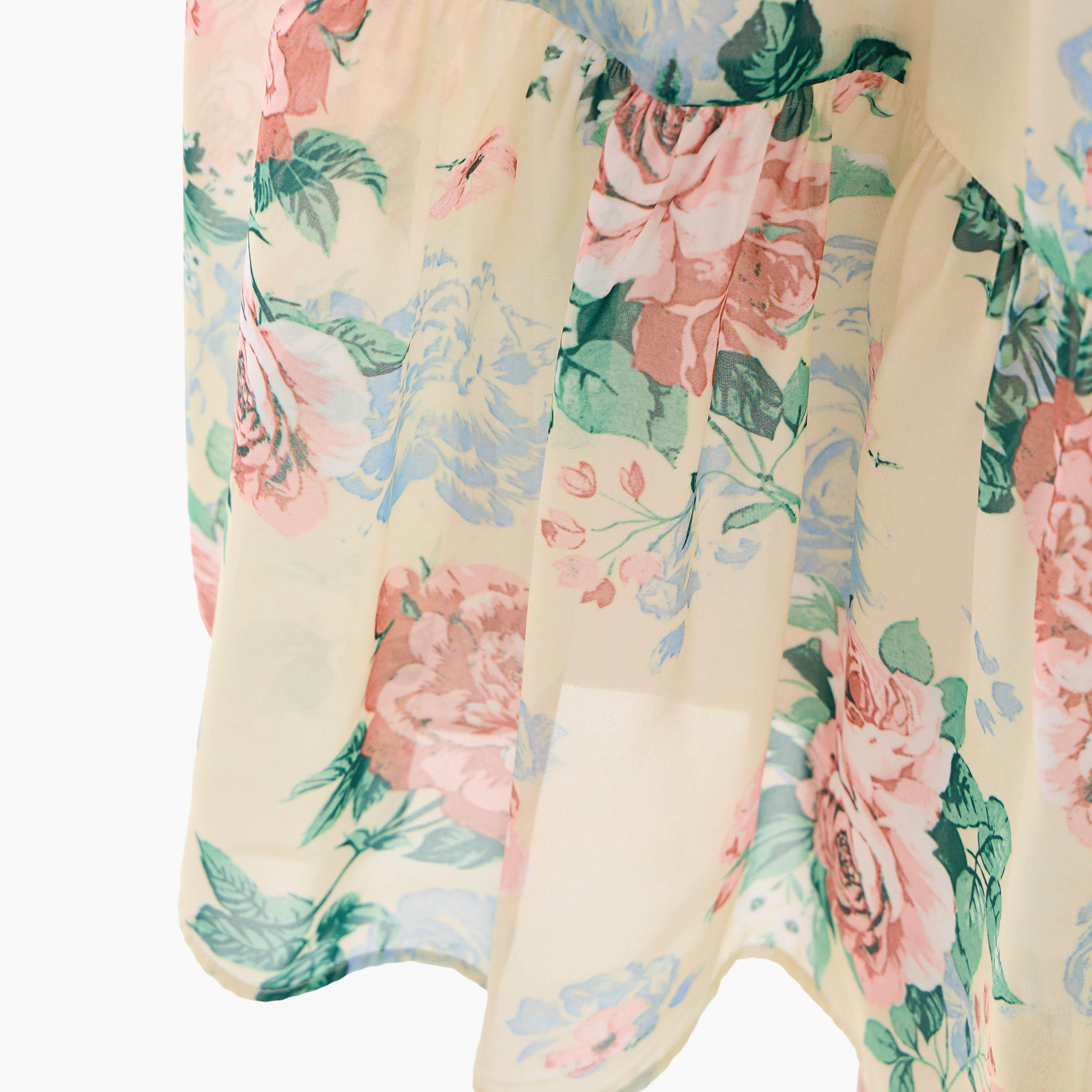 Floral Print Midi Shirt Dress-women-clothing-dresses-image-5
