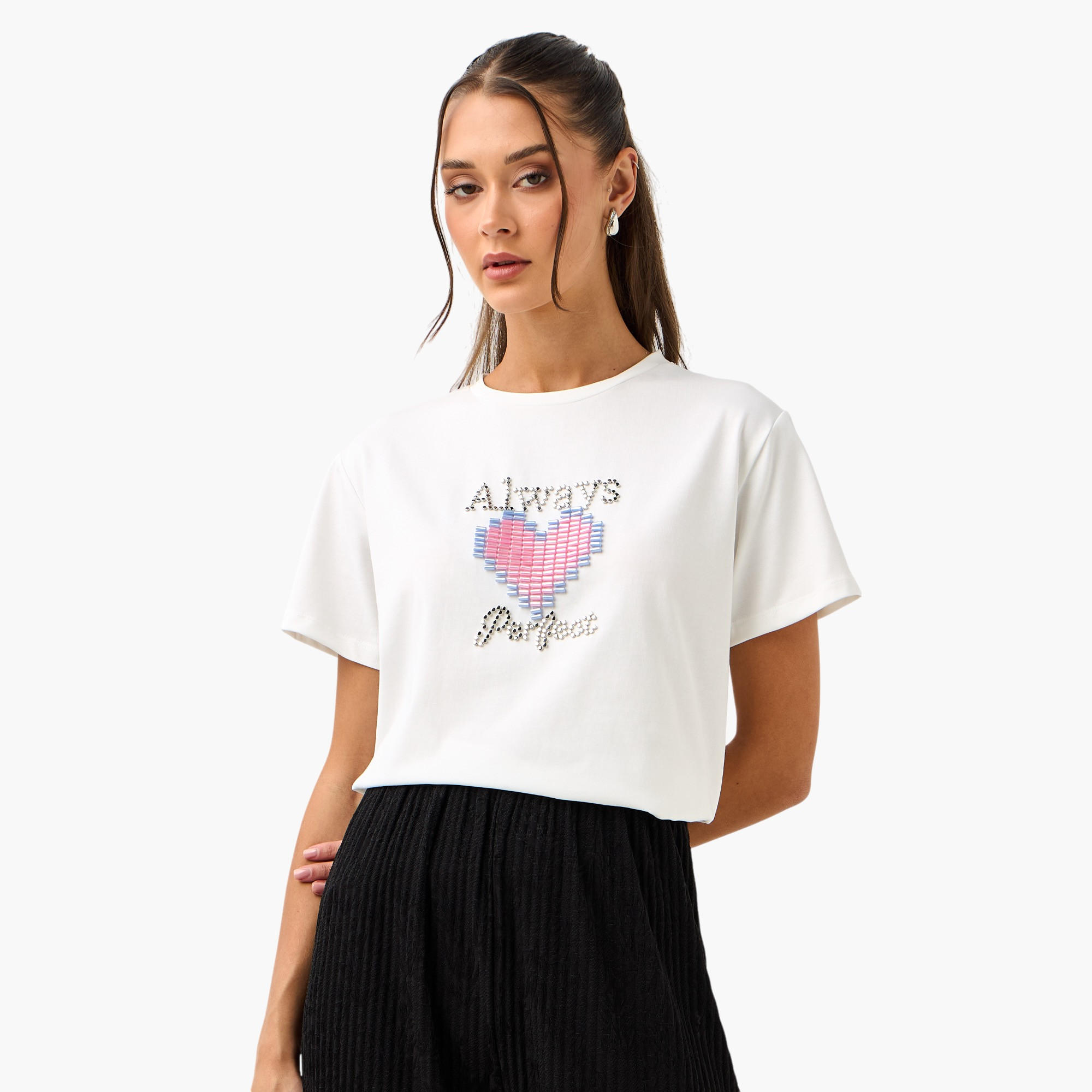 2Xtremz Graphic Embellished T-shirt-women-clothing-tshirts-image-1