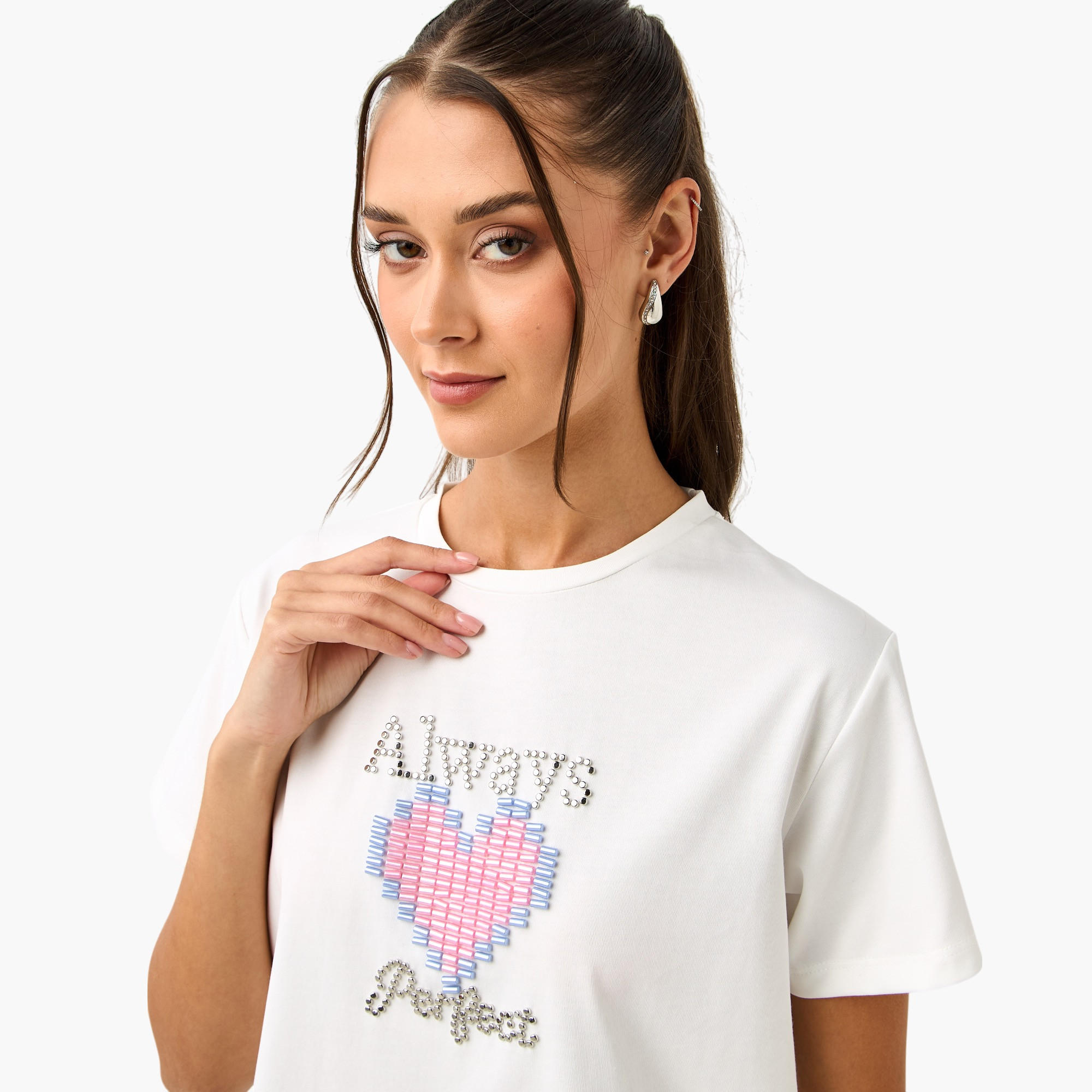 2Xtremz Graphic Embellished T-shirt-women-clothing-tshirts-image-4