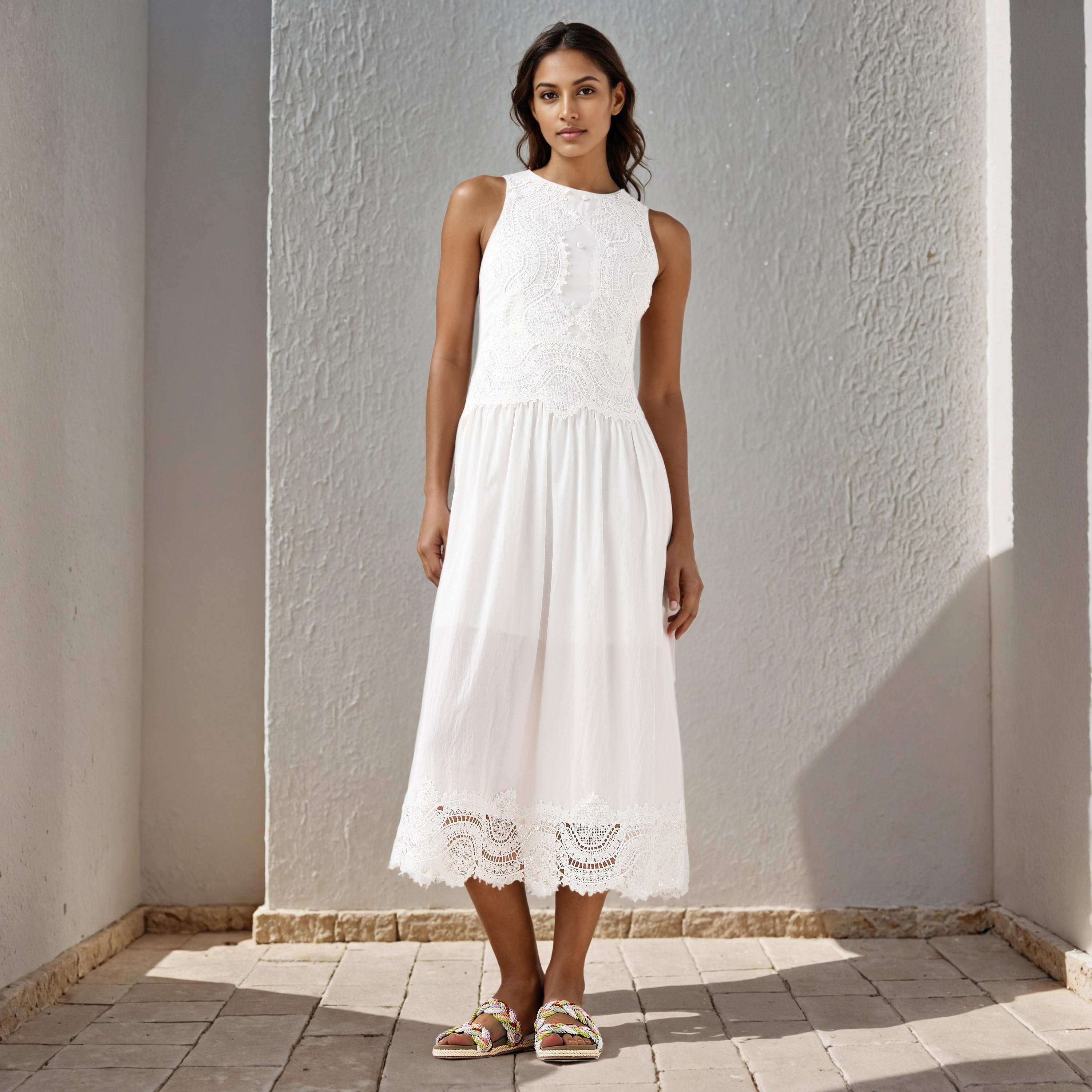 2Xtremz Lace Detail Sleeveless Midi Dress-women-clothing-dresses-image-1