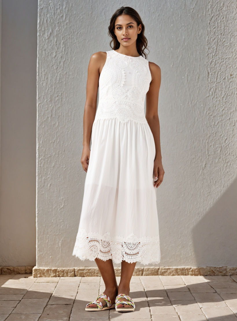 2Xtremz Lace Detail Sleeveless Midi Dress-women-clothing-dresses-image-1