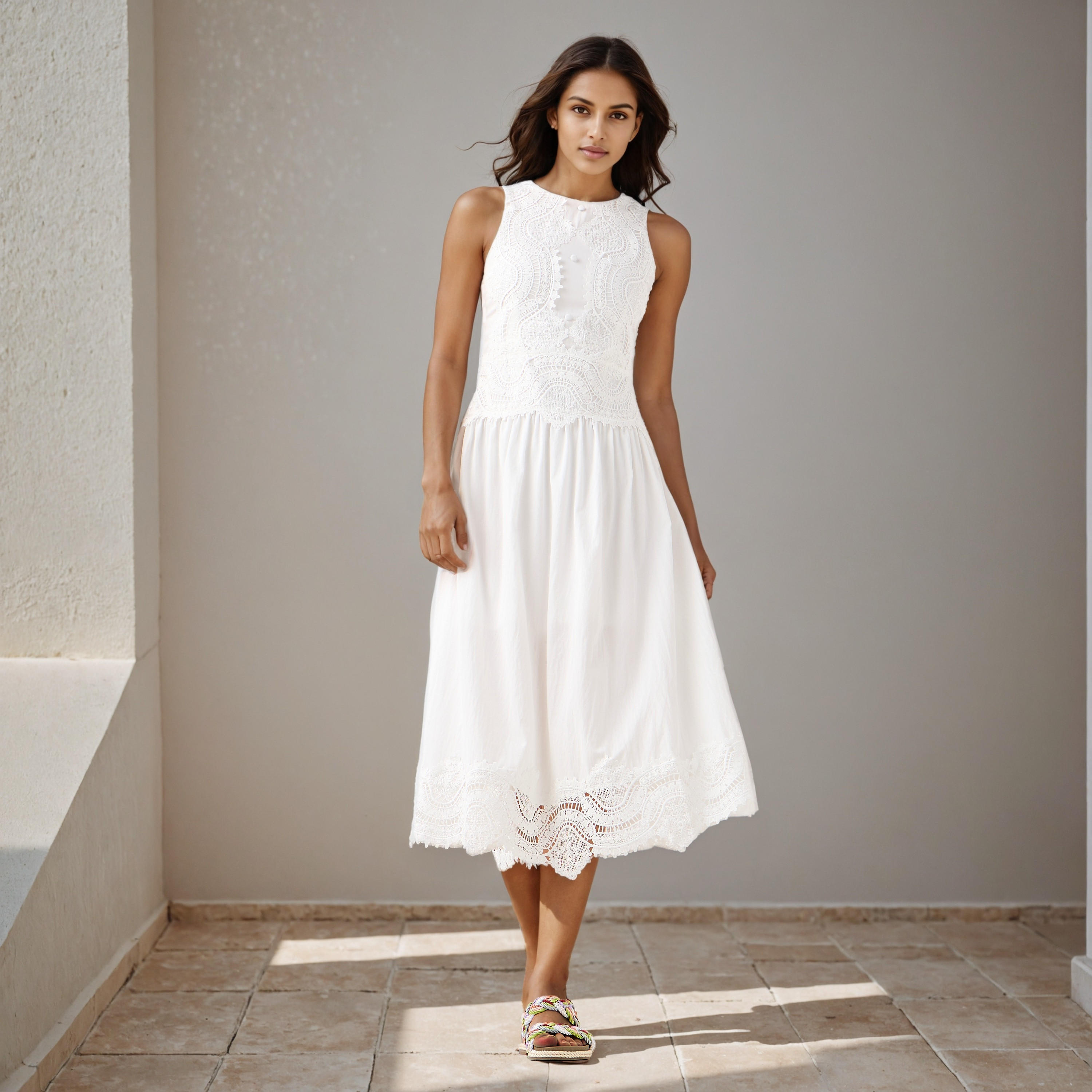 2Xtremz Lace Detail Sleeveless Midi Dress-women-clothing-dresses-image-2