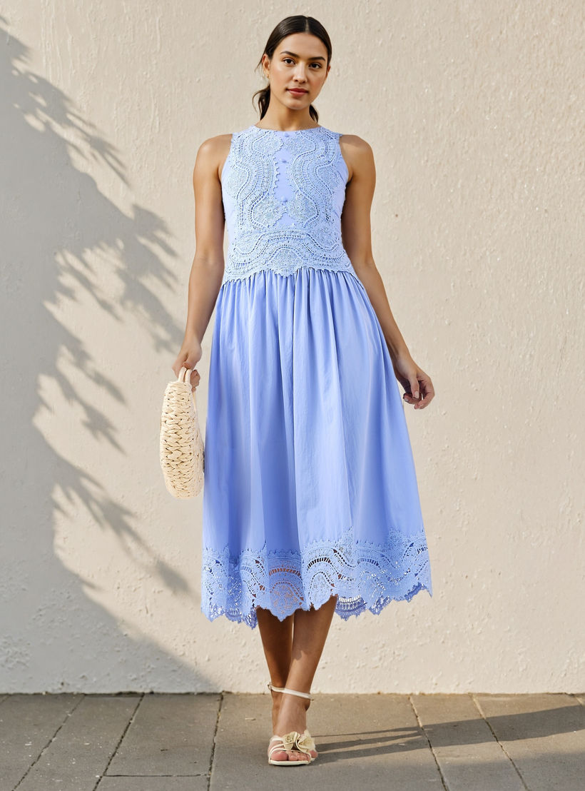 2Xtremz Lace Detail Sleeveless Midi Dress-women-clothing-dresses-image-1