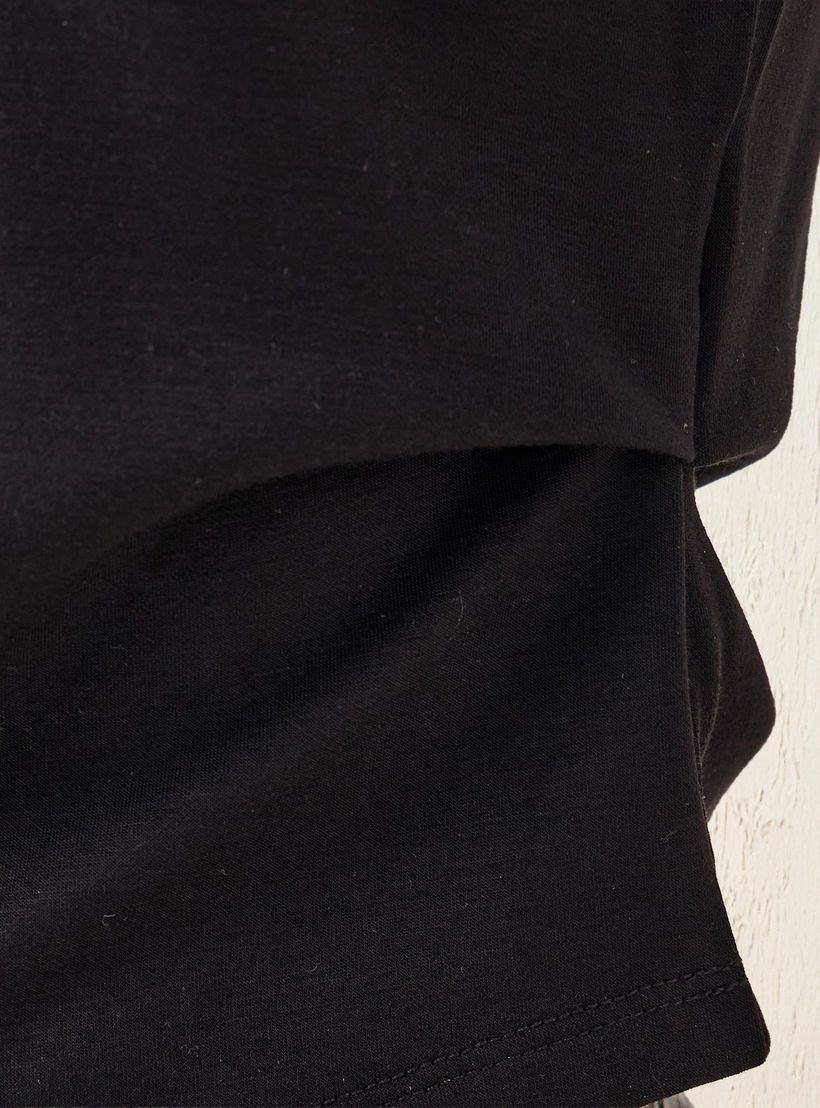 2Xtremz Button Detail T-shirt with Crew Neck-women-clothing-tshirts-image-5