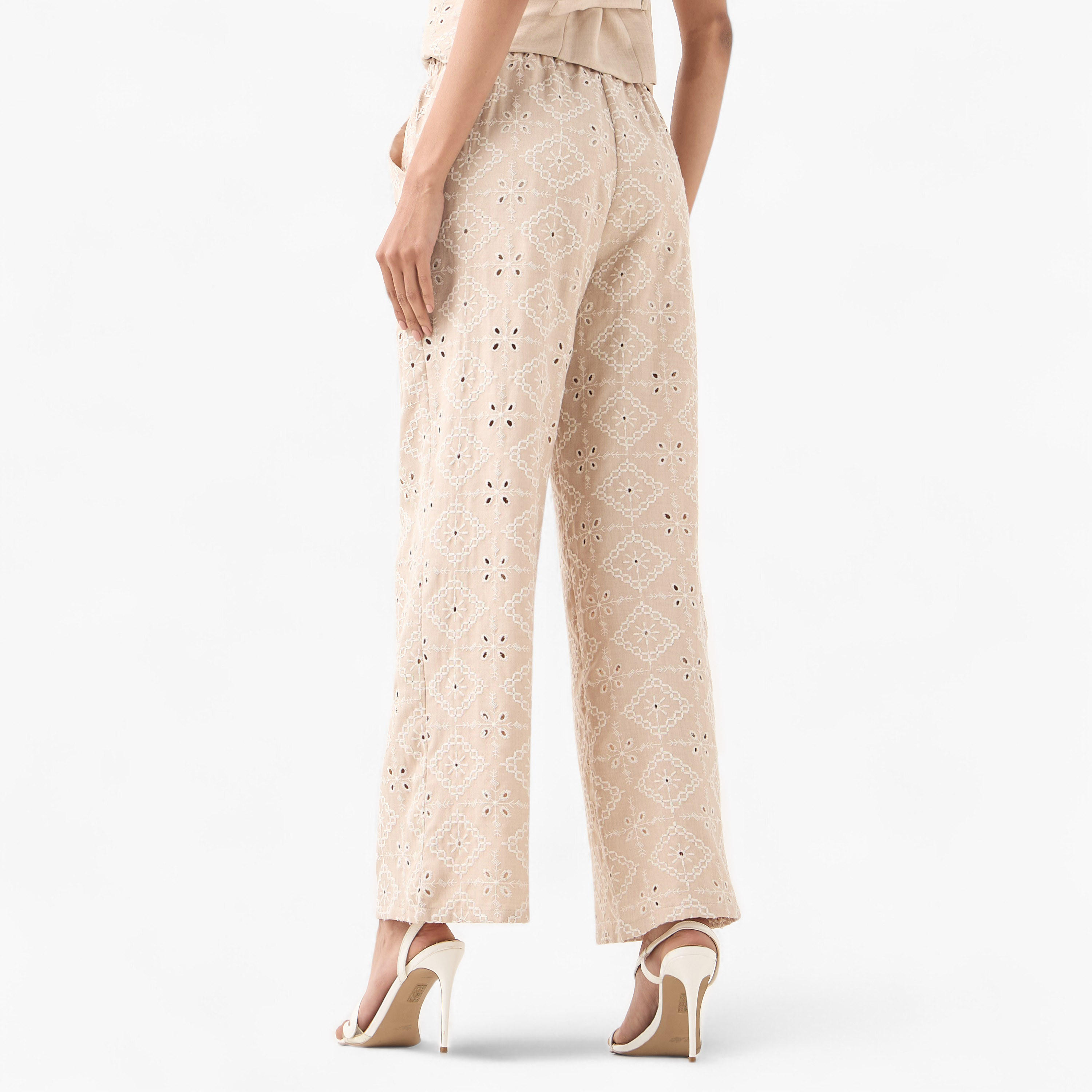 2Xtremz Schiffli Trousers with Elastic Waist-women-clothing-bottoms-trousers-image-3