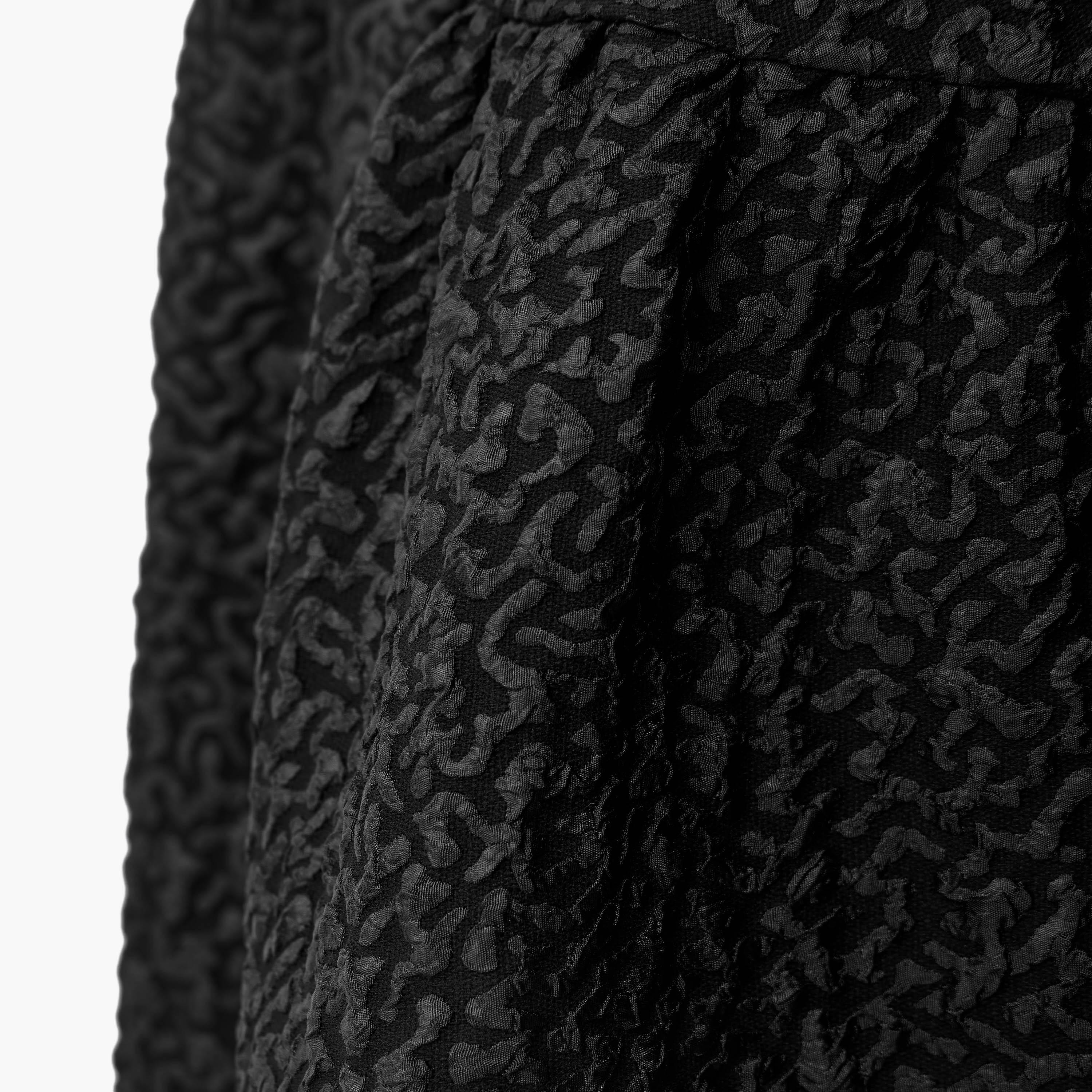 2Xtremz Textured A-Line Midi Dress with Puff Sleeves-women-clothing-dresses-image-5