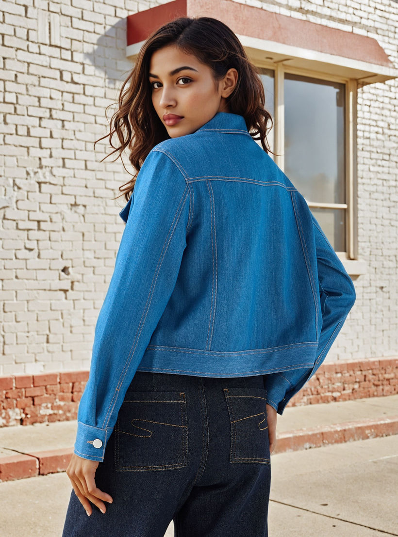 جاكيت تروكر بطية جيب من تو إكستريمز-women-winterwear-coatsandjackets-jackets-image-3