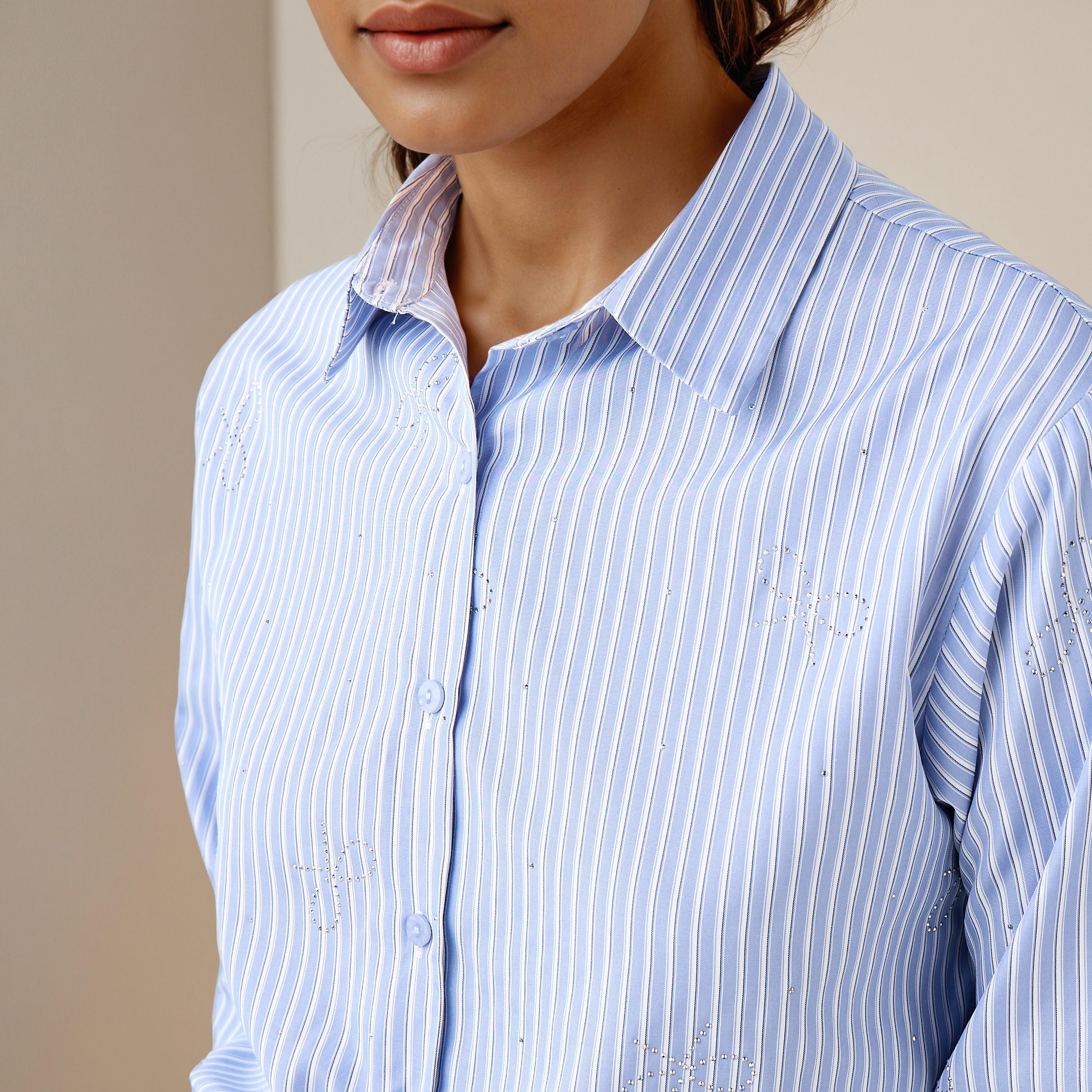 2Xtremz Striped Embellished Shirt-women-clothing-shirtsandblouses-shirts-image-4