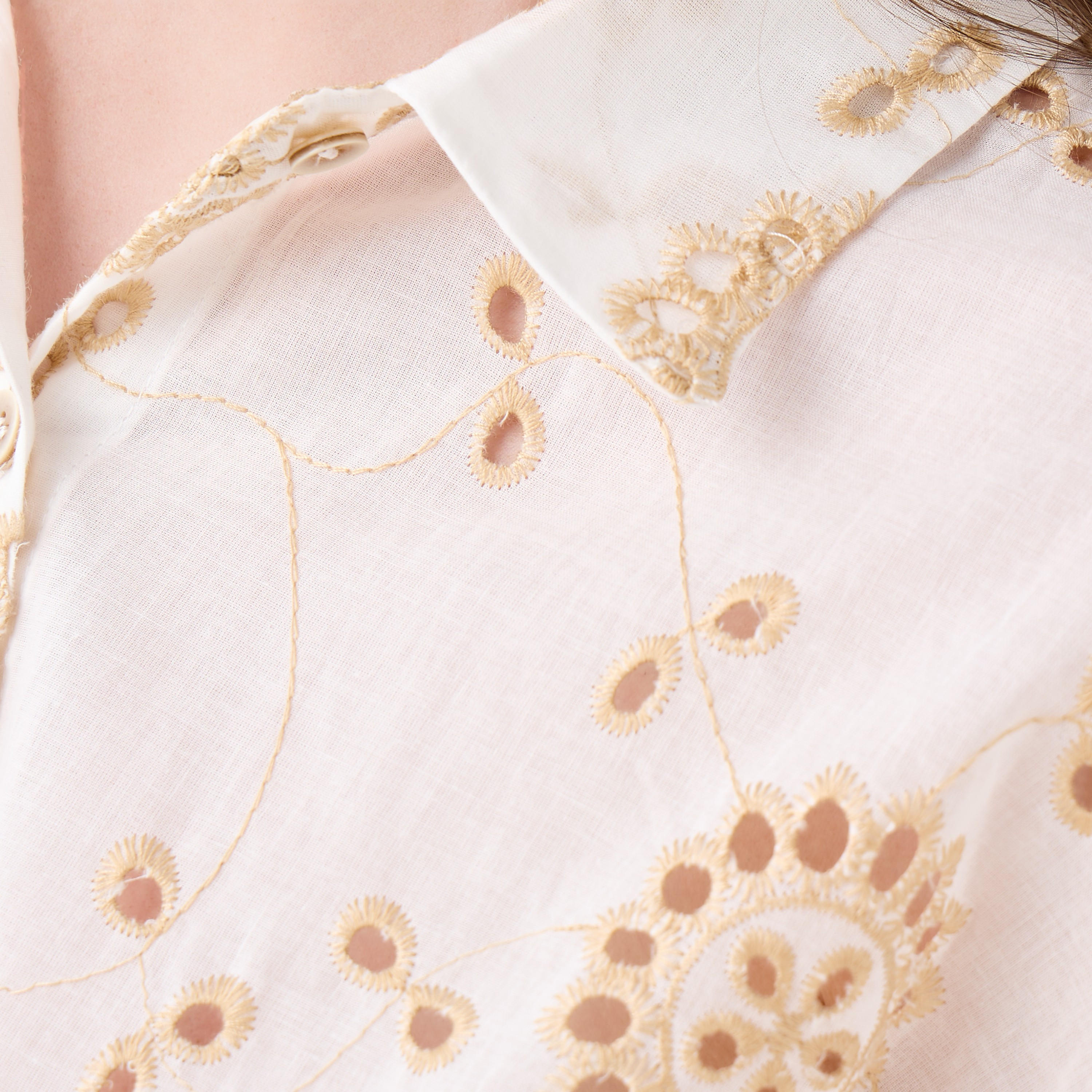 قميص قطن شيفلي مطرز من تو إكستريمز-women-clothing-shirtsandblouses-shirts-image-5