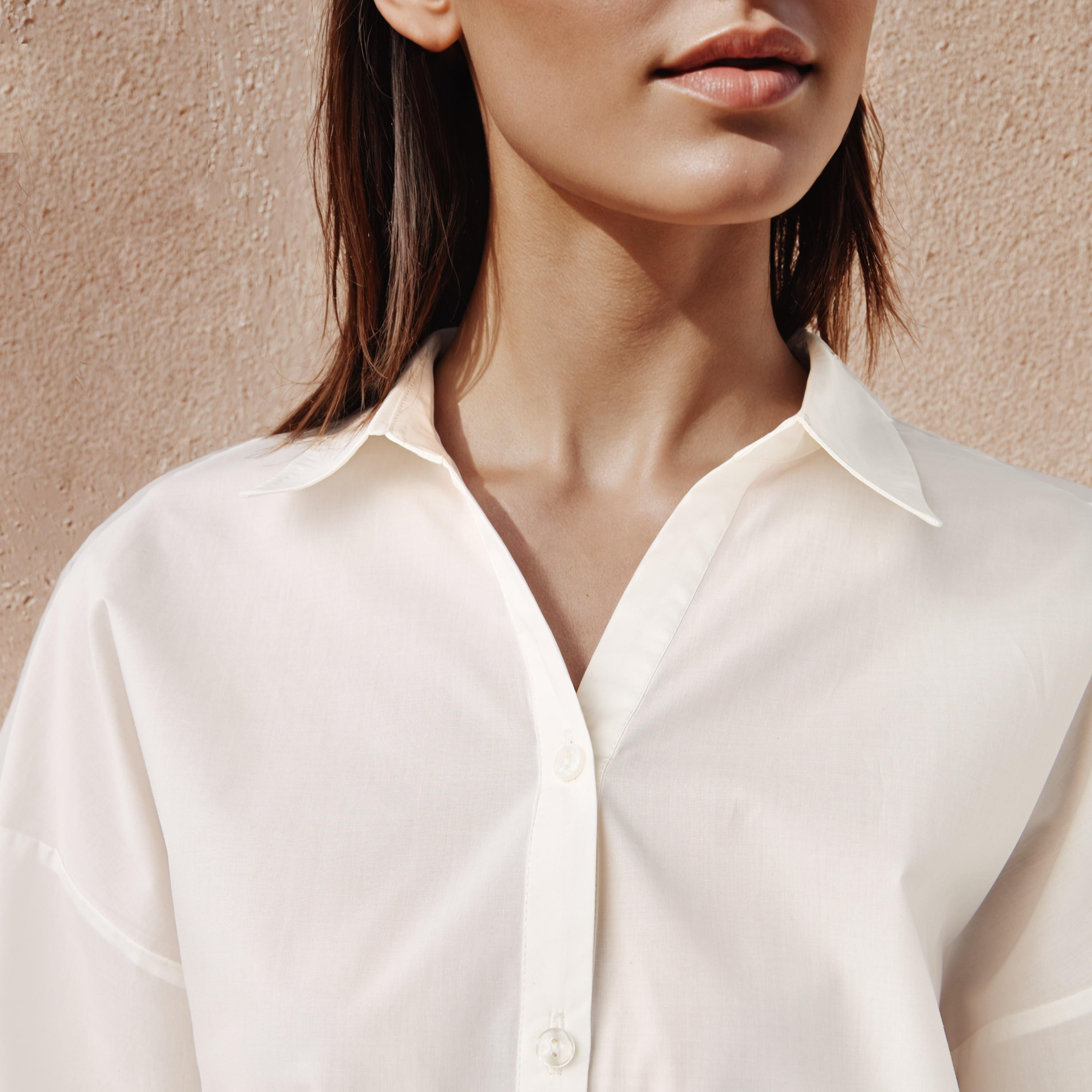 قميص قطن فضفاض بأكمام 3/4 من تو إكستريمز-women-clothing-shirtsandblouses-shirts-image-4