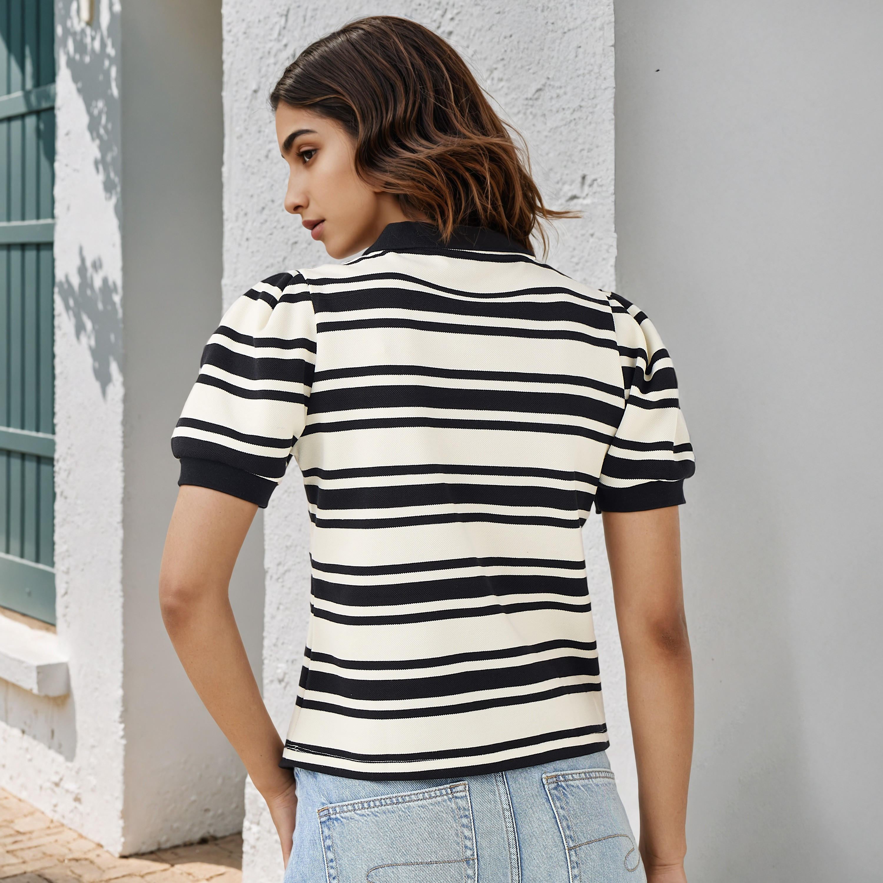 2Xtremz Striped Polo T-shirt-women-clothing-tshirts-image-3