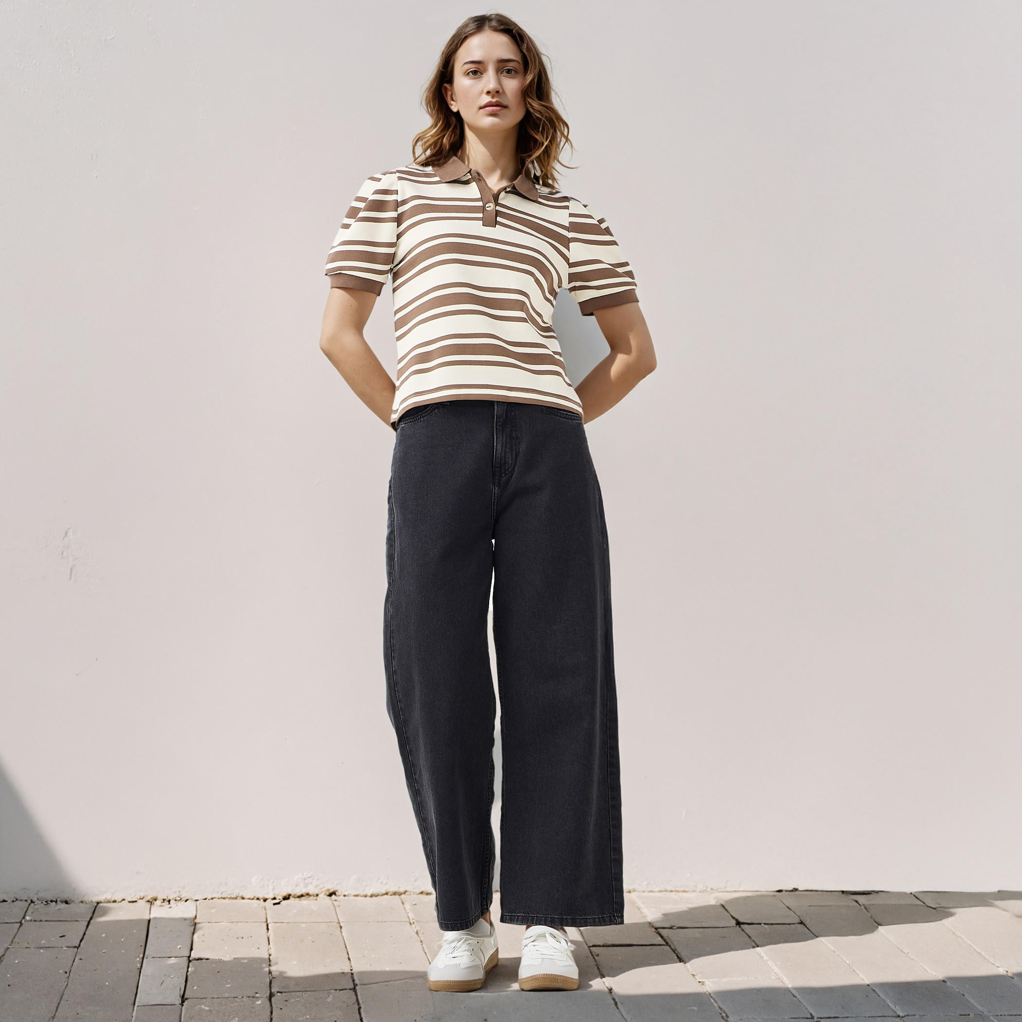 تيشيرت بولو مقلّم من تو إكستريمز-women-clothing-tshirts-image-4