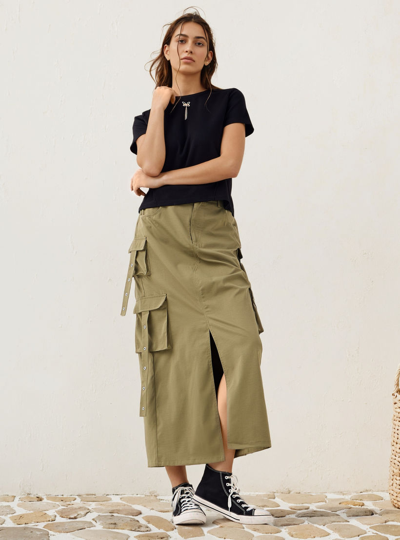 تيشيرت بزينة معدن من تو إكستريمز-women-clothing-tshirts-image-4