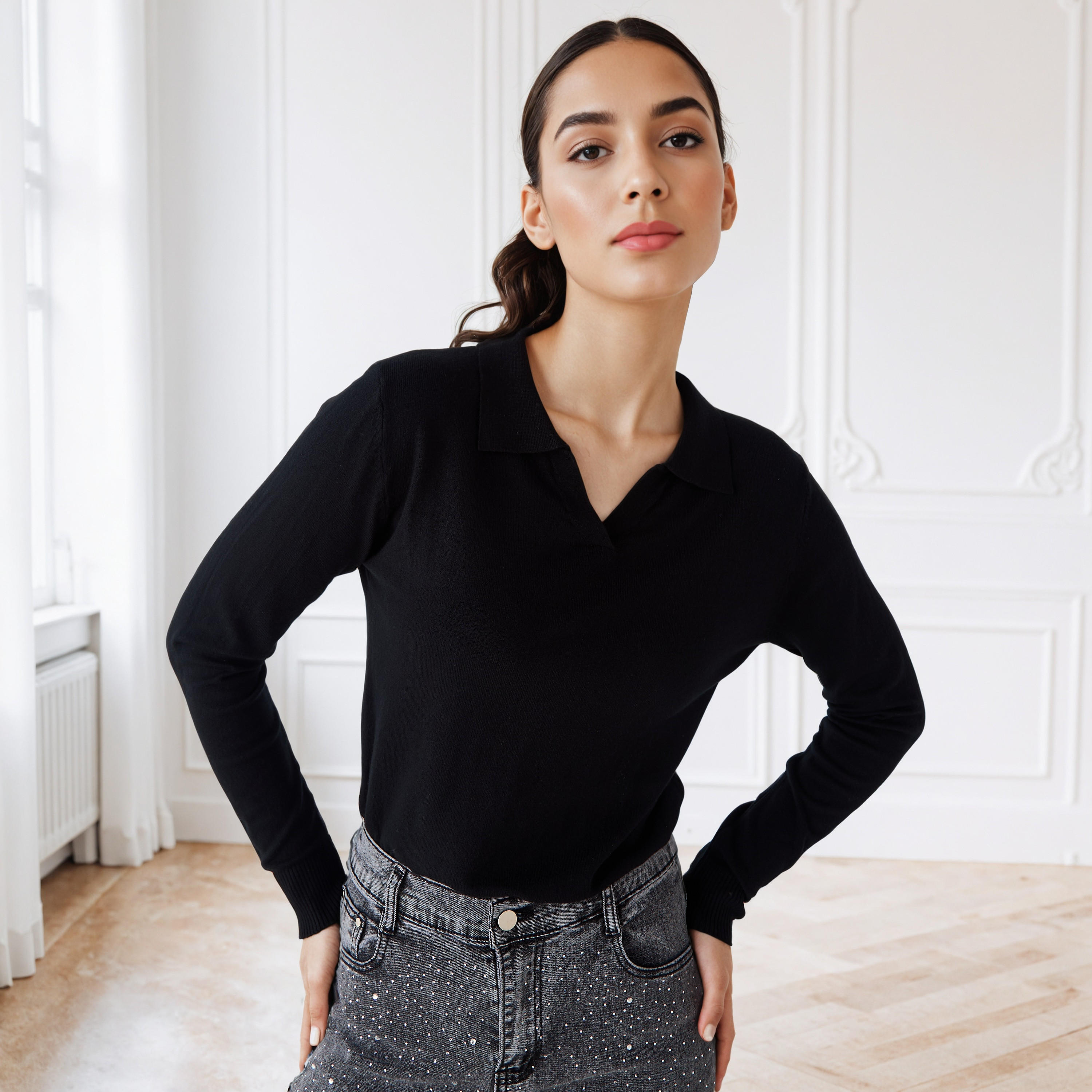 كنزة بياقة وأكمام طويلة من توإكستريمز-women-clothing-cardigansandjumpers-jumpers-image-6