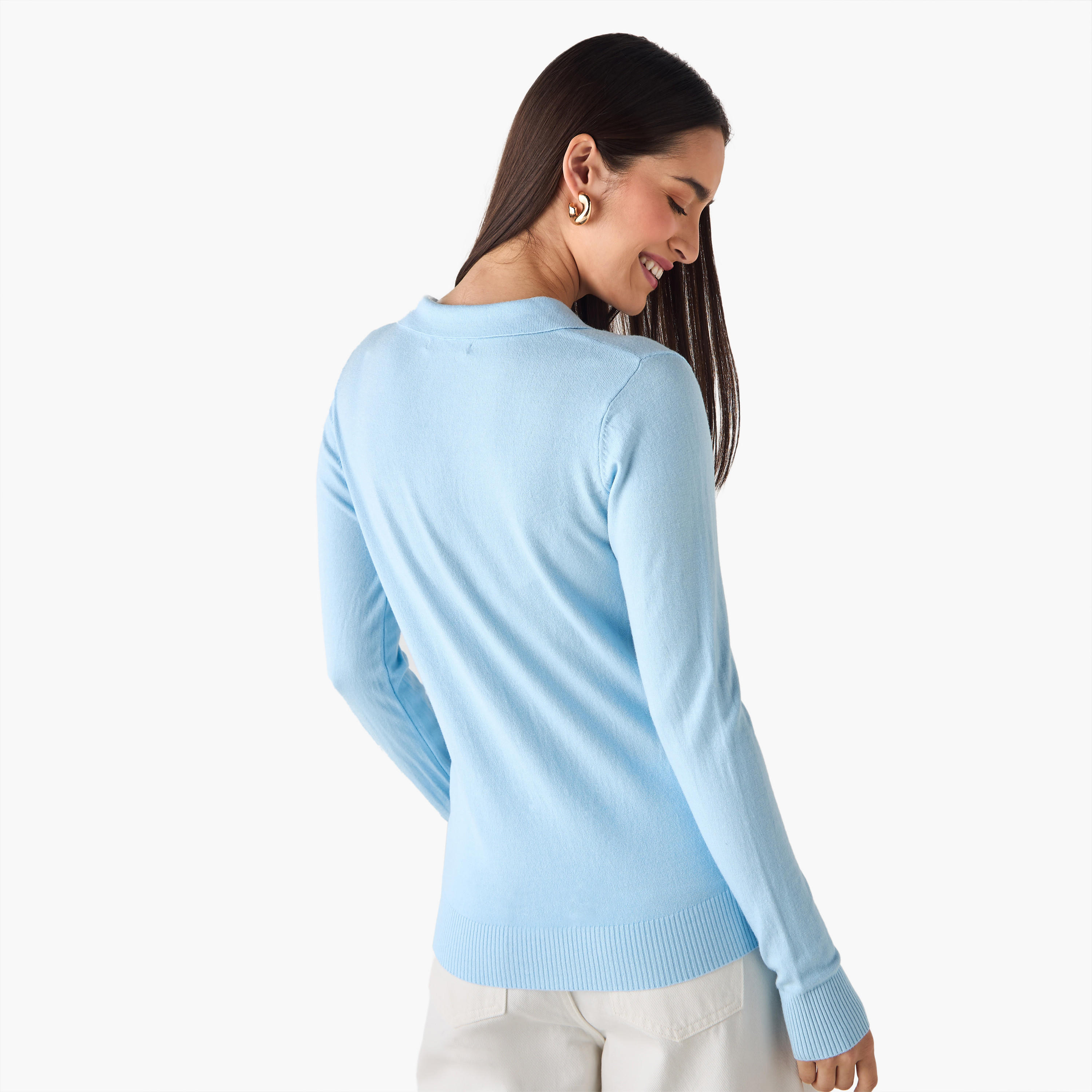2Xtremz Collared Sweater with Long Sleeves-women-clothing-cardigansandjumpers-jumpers-image-3