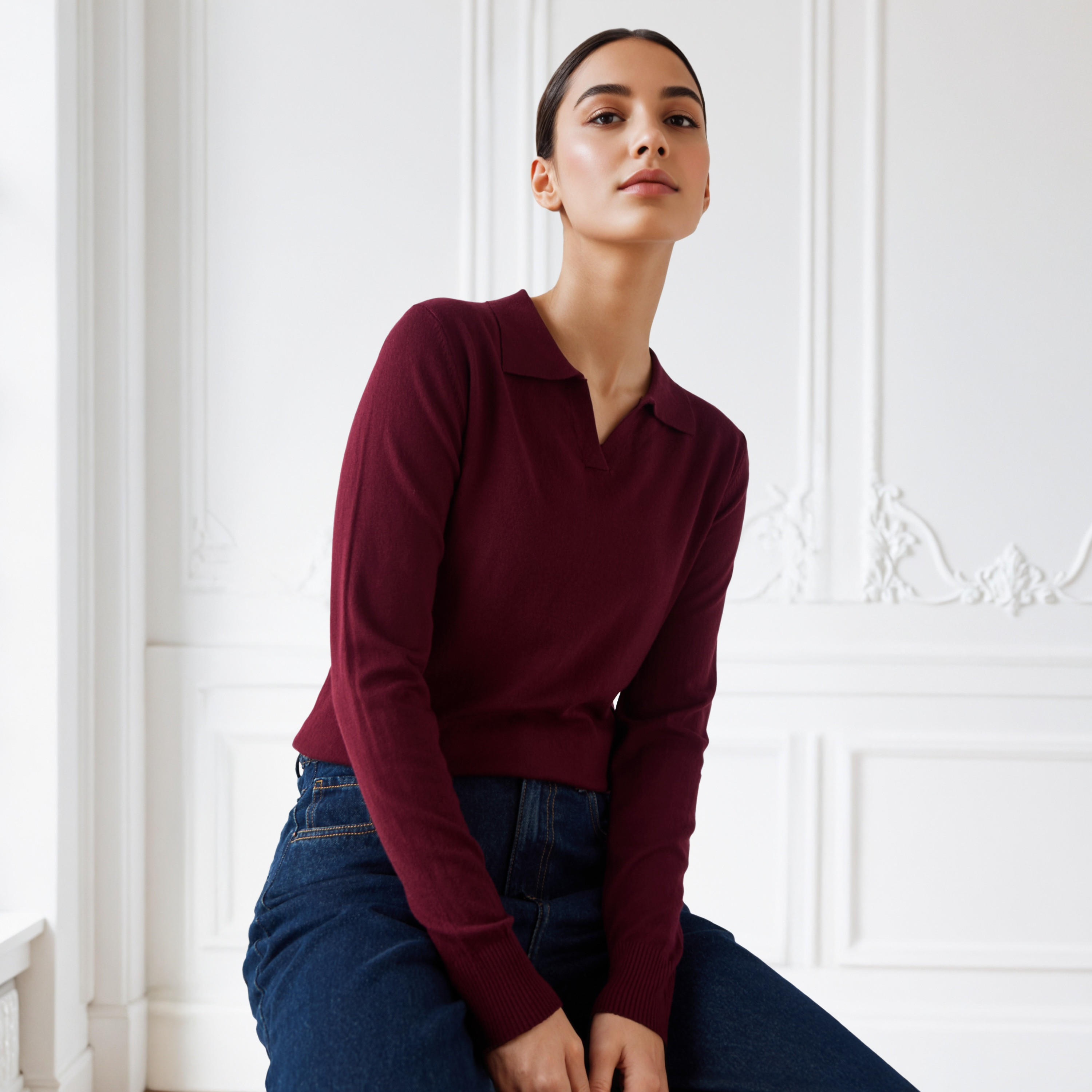 كنزة بياقة وأكمام طويلة من توإكستريمز-women-clothing-cardigansandjumpers-jumpers-image-6