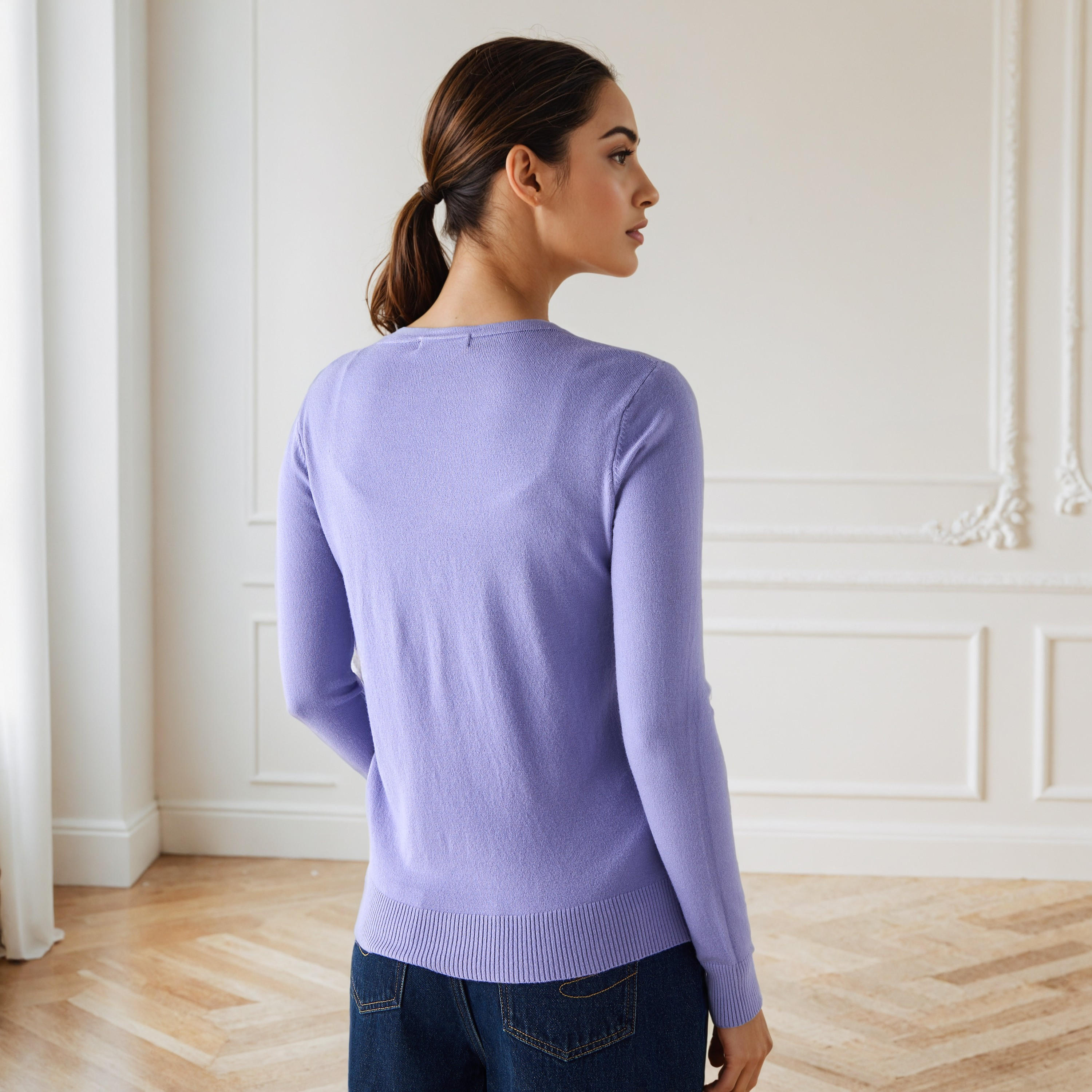 كارديجان بارز الملمس بياقة V من تو إكستريمز-women-winterwear-cardigansandjumpers-cardigans-image-3