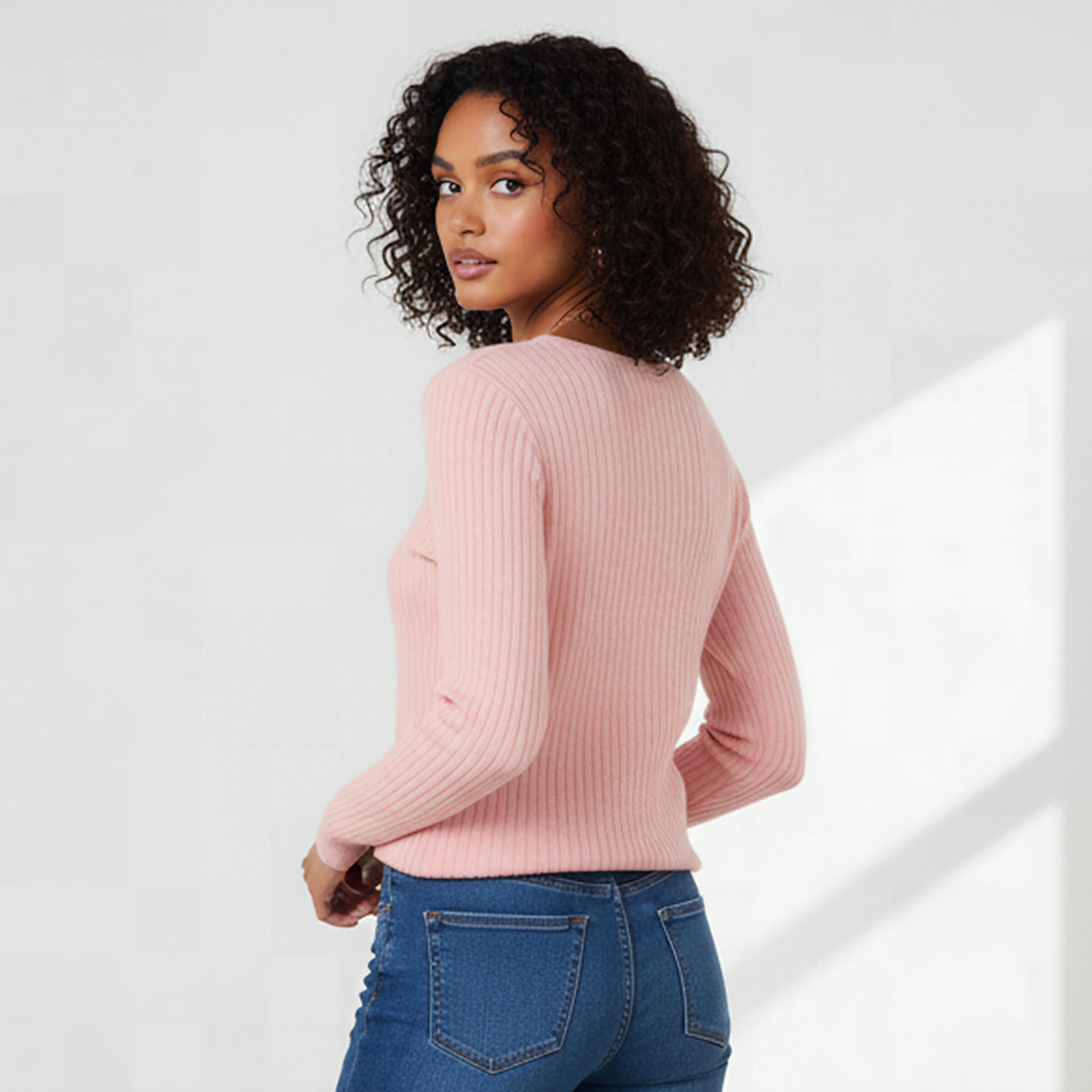 2Xtremz Slim Fit Textured Round Neck Tricot Sweater-women-clothing-cardigansandjumpers-jumpers-image-3