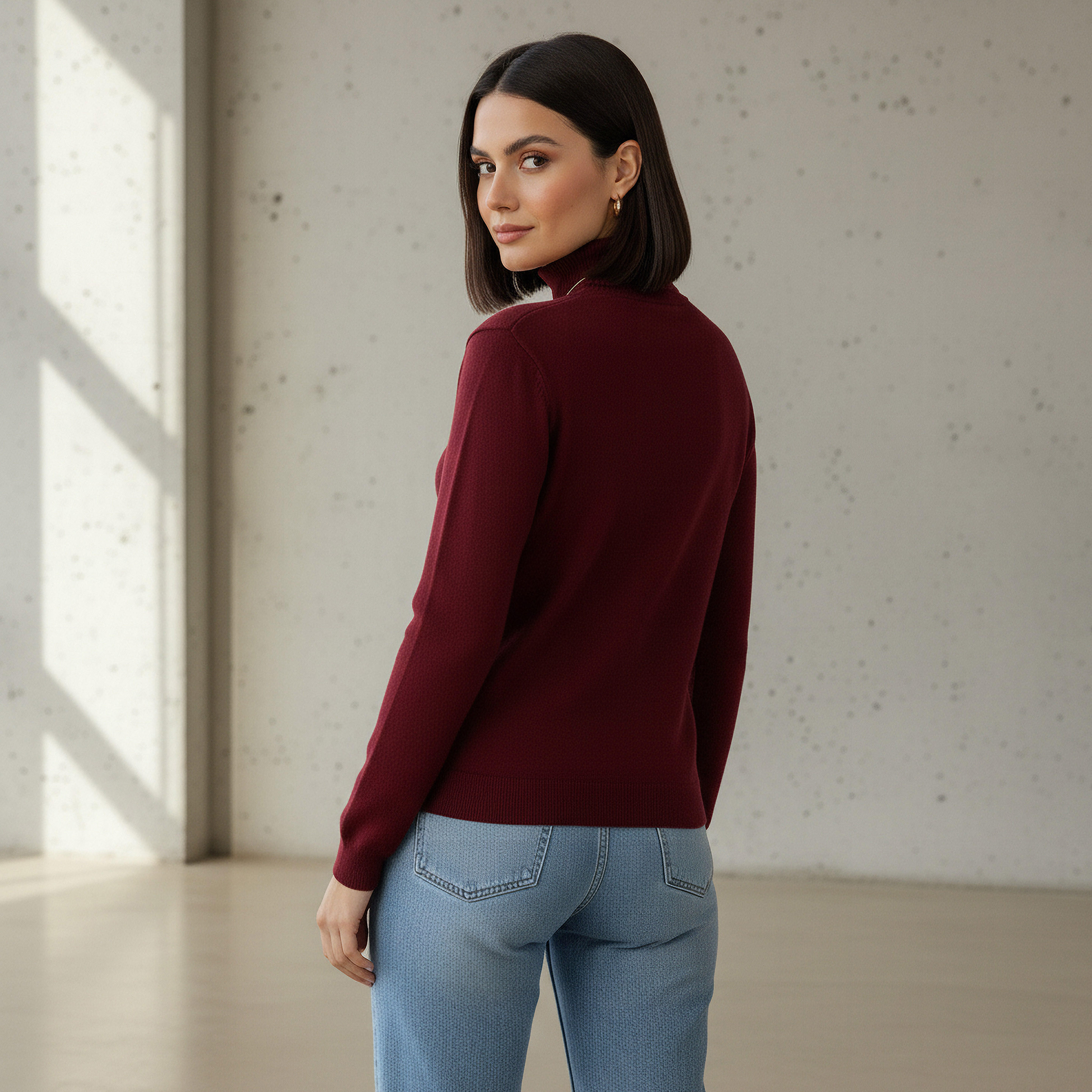 2Xtremz Textured High Neck Tricot Sweater-women-clothing-cardigansandjumpers-jumpers-image-3