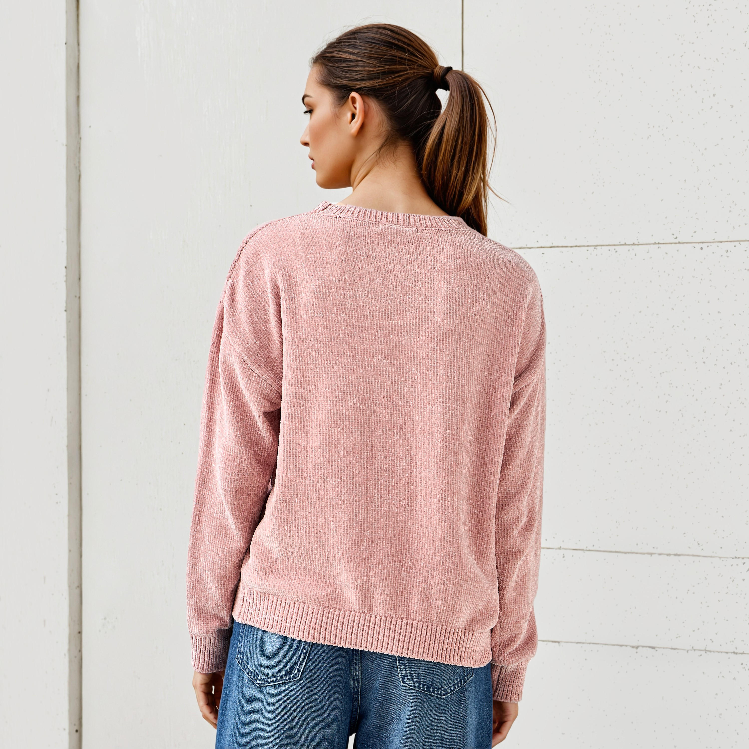 2Xtremz Textured Chenille Sweater with Long Sleeves-women-clothing-cardigansandjumpers-jumpers-image-3