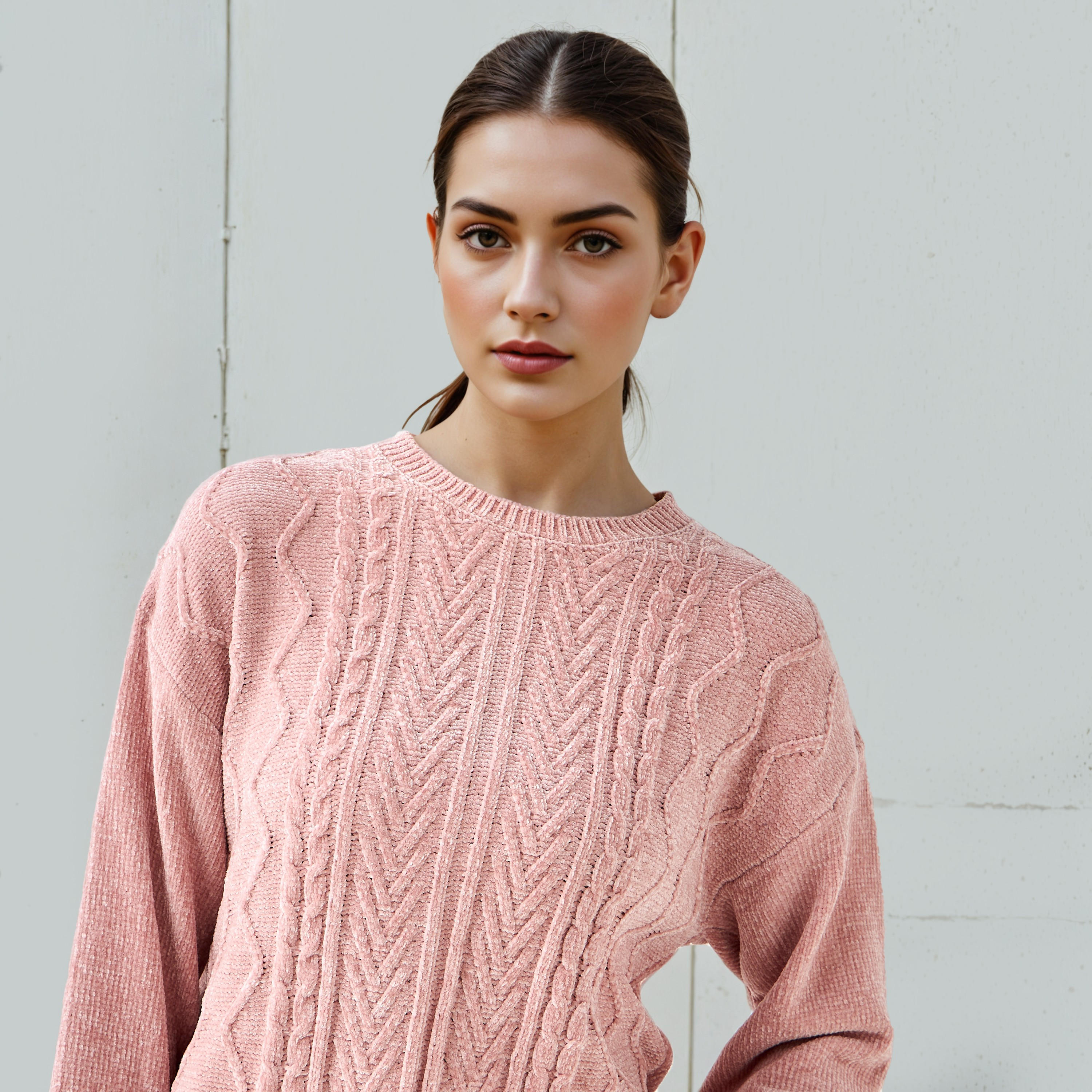 2Xtremz Textured Chenille Sweater with Long Sleeves-women-clothing-cardigansandjumpers-jumpers-image-4