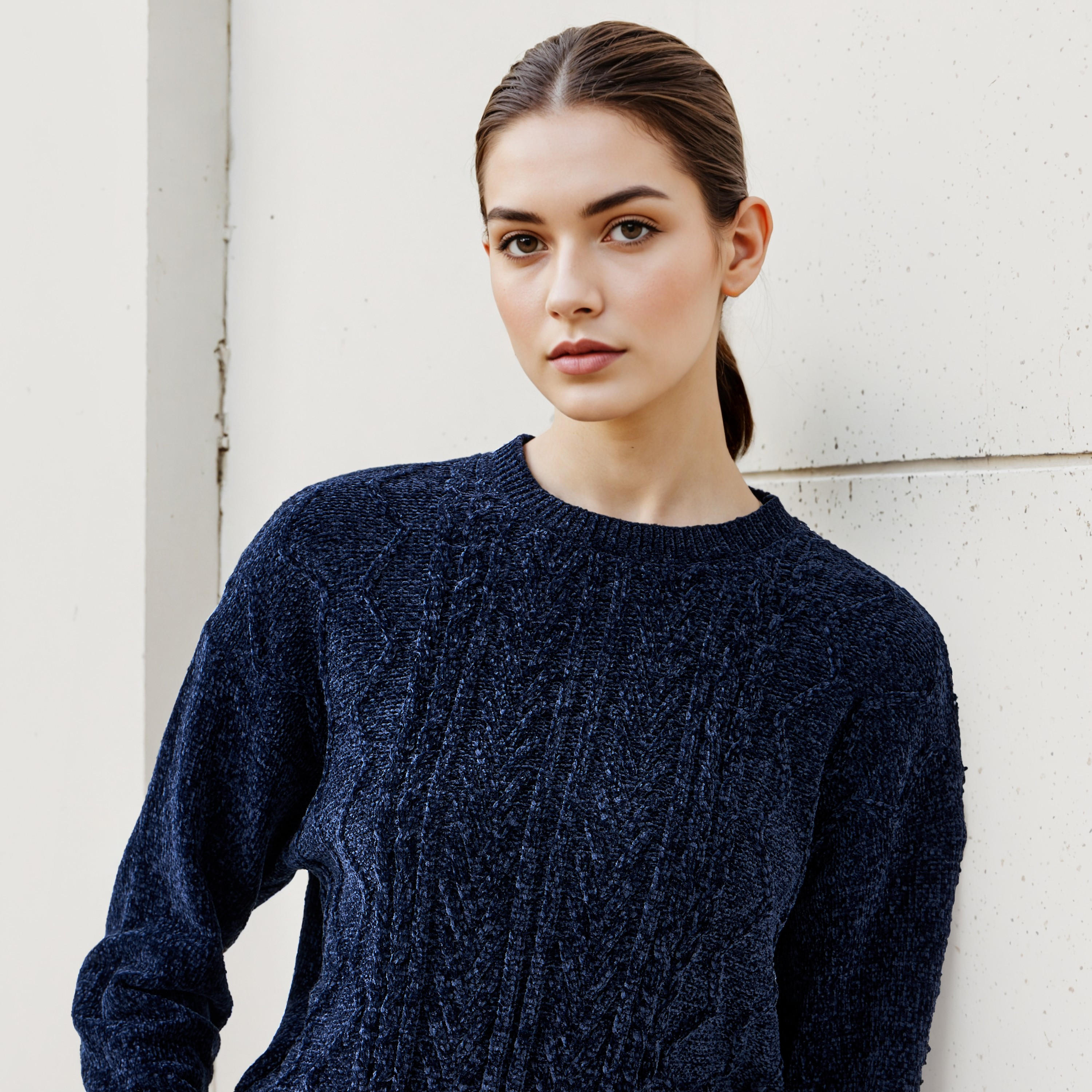 2Xtremz Textured Chenille Sweater with Long Sleeves-women-clothing-cardigansandjumpers-jumpers-image-4