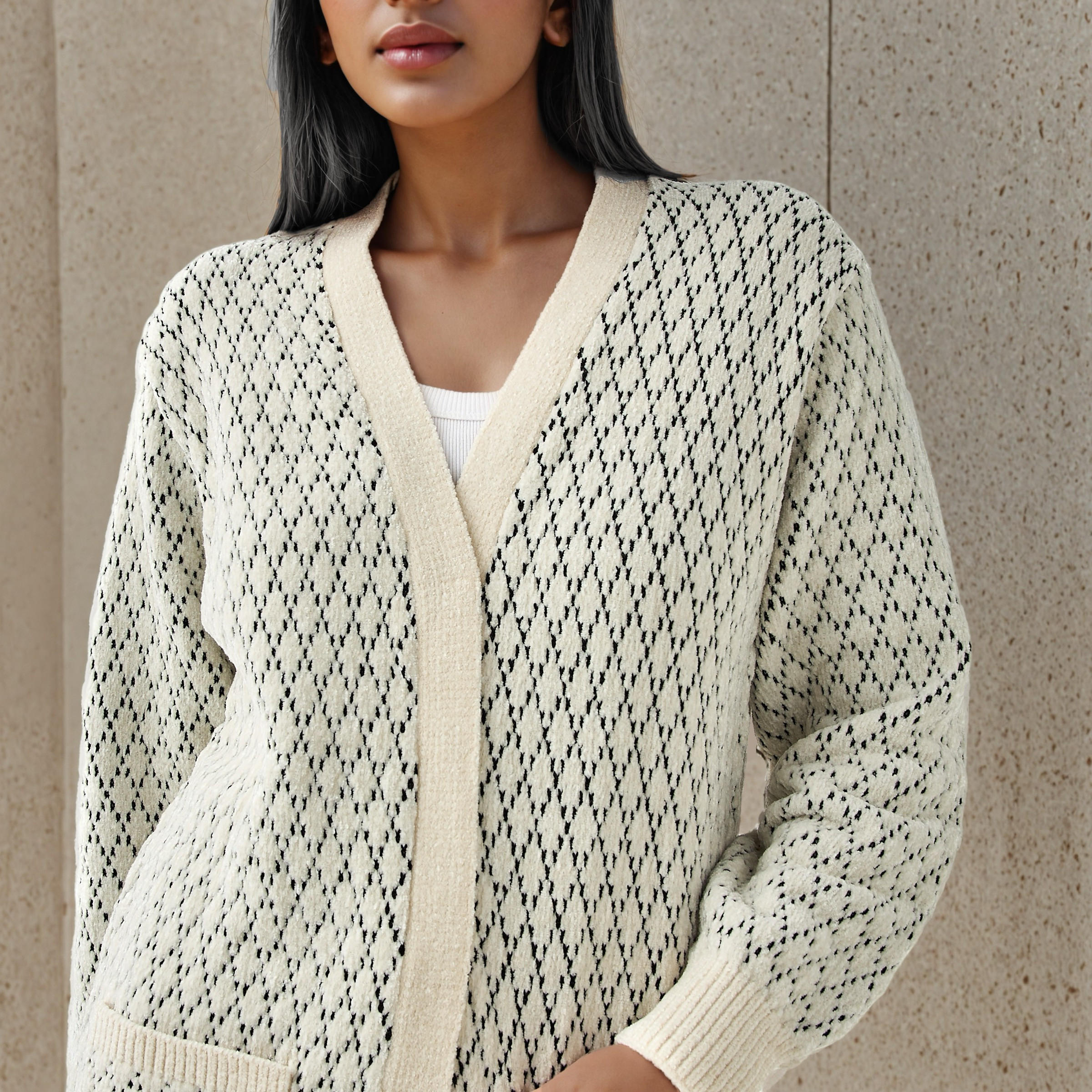 2Xtremz Textured Longline Cardigan-women-winterwear-cardigansandjumpers-cardigans-image-3