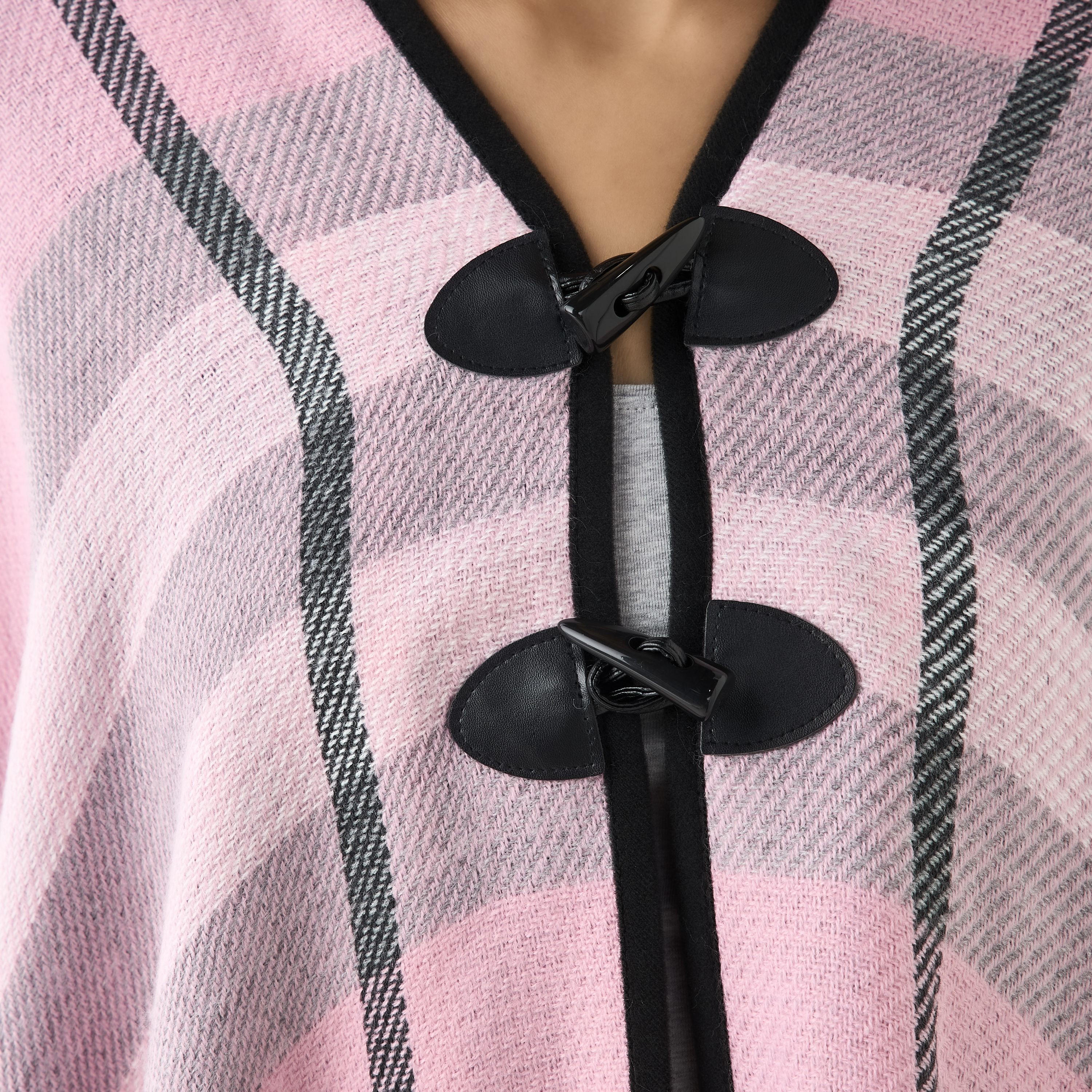 بونشو أكريليك طويل غير متماثل قابل للارتداء على الوجهين من تو إكستريمز-women-winterwear-coatsandjackets-jackets-image-5