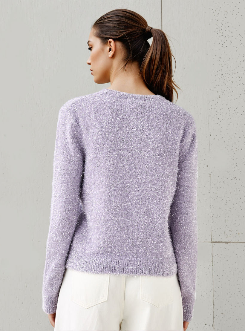 2Xtremz Lurex Fuzzy Sweater with Long Sleeves-women-clothing-cardigansandjumpers-jumpers-image-3