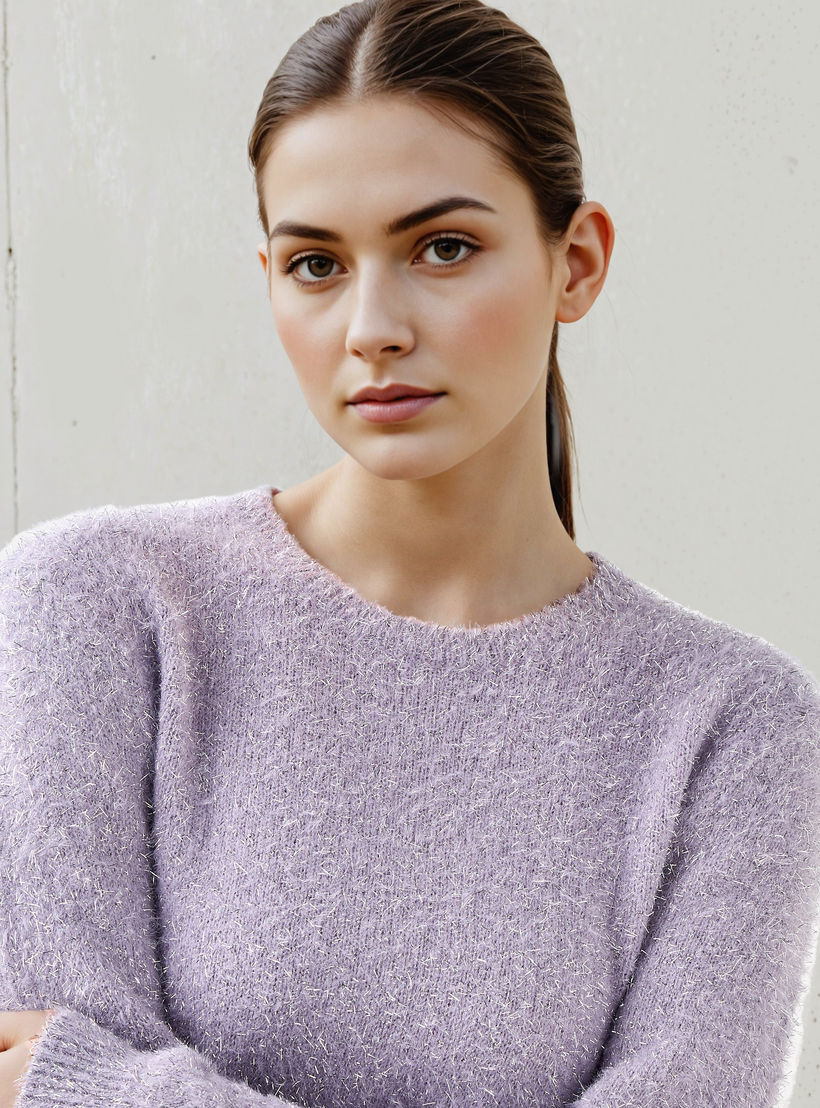 2Xtremz Lurex Fuzzy Sweater with Long Sleeves-women-clothing-cardigansandjumpers-jumpers-image-4