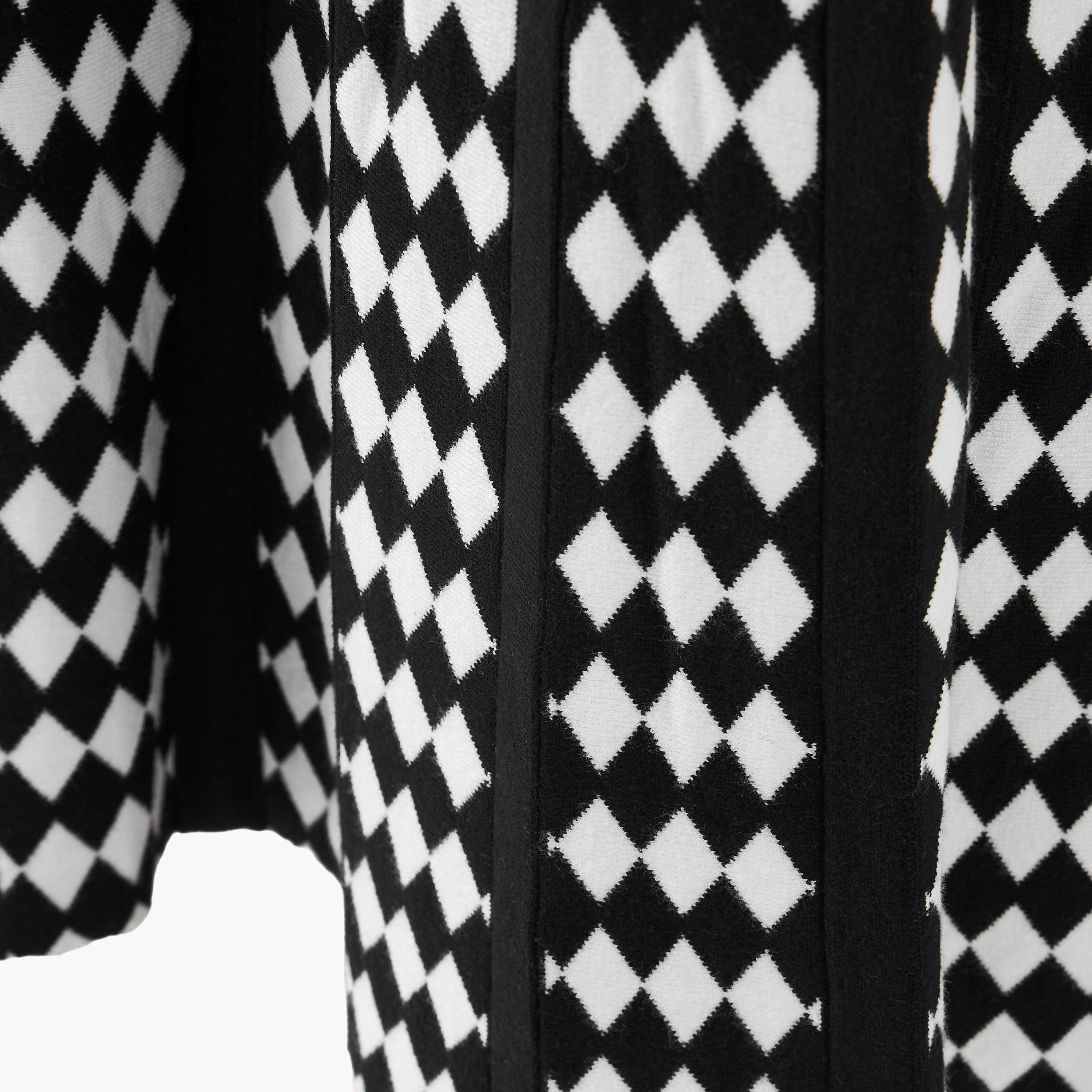 2Xtremz Midi Viscose Blend A-line Skirt with Geometric Texture-women-clothing-bottoms-skirts-image-3