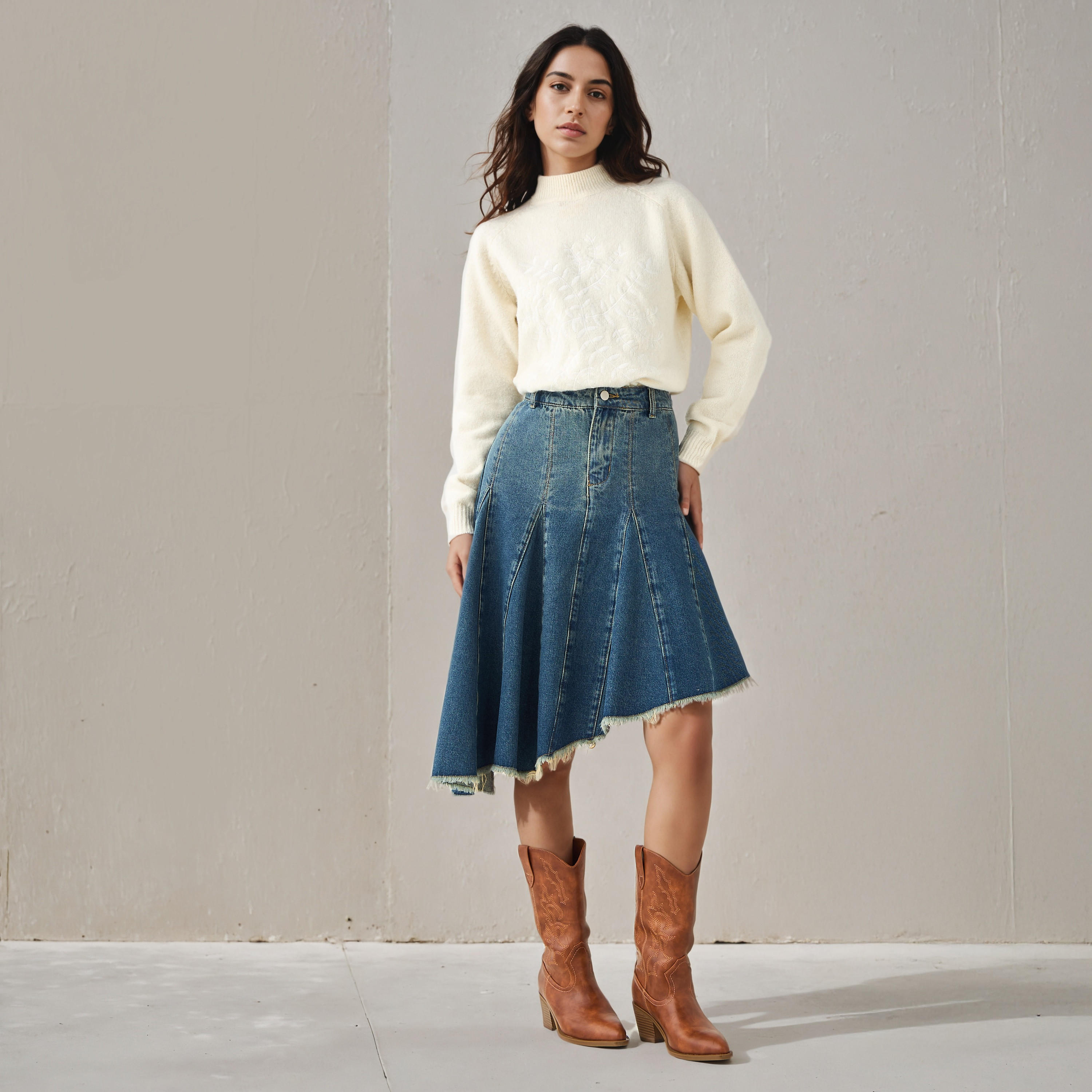 كنزة بياقة ضيقة وتطريز من تو إكستريمز-women-clothing-cardigansandjumpers-jumpers-image-2