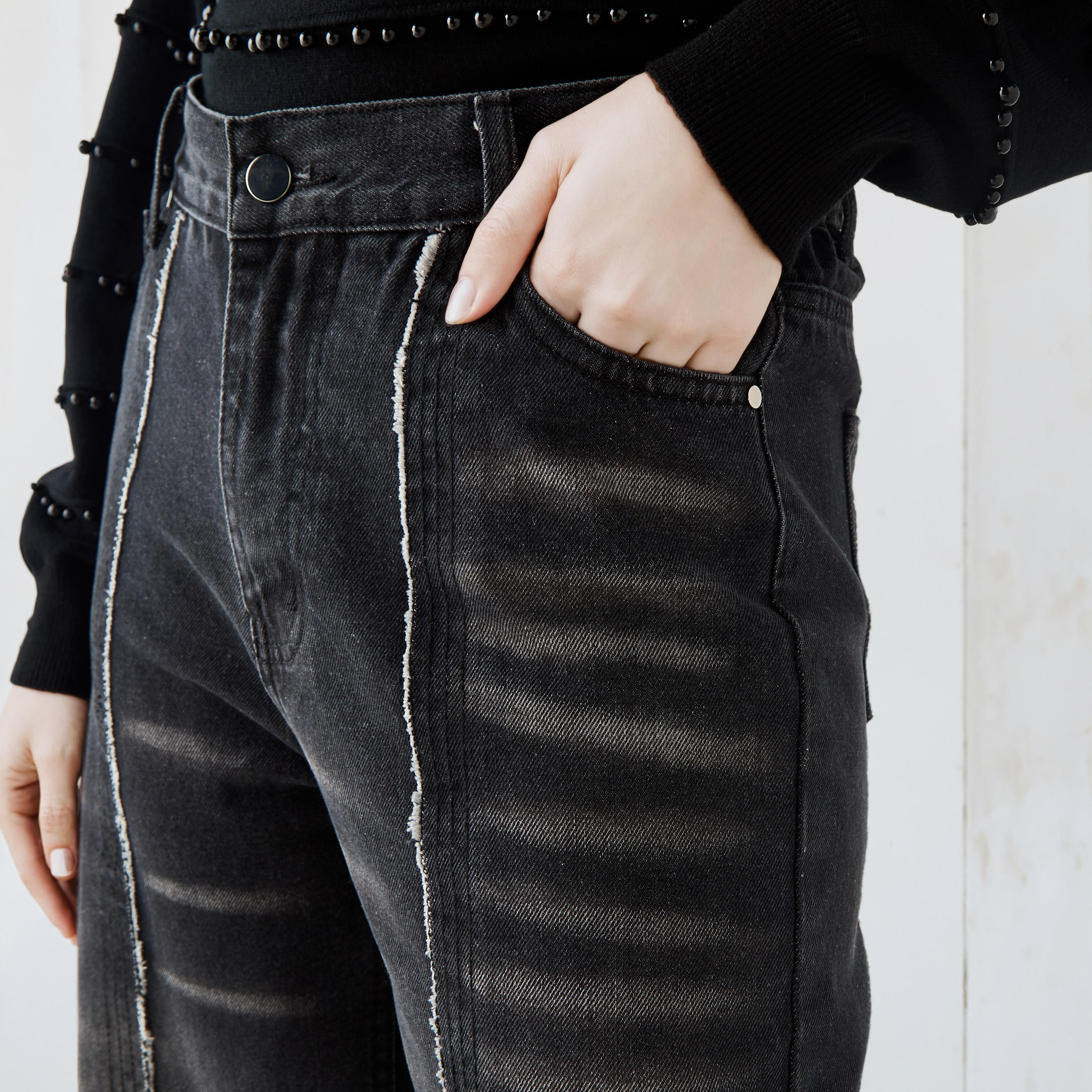 جينز 2Xtremz بقصة عادية وحواف منسّلة-women-clothing-bottoms-jeans-image-1