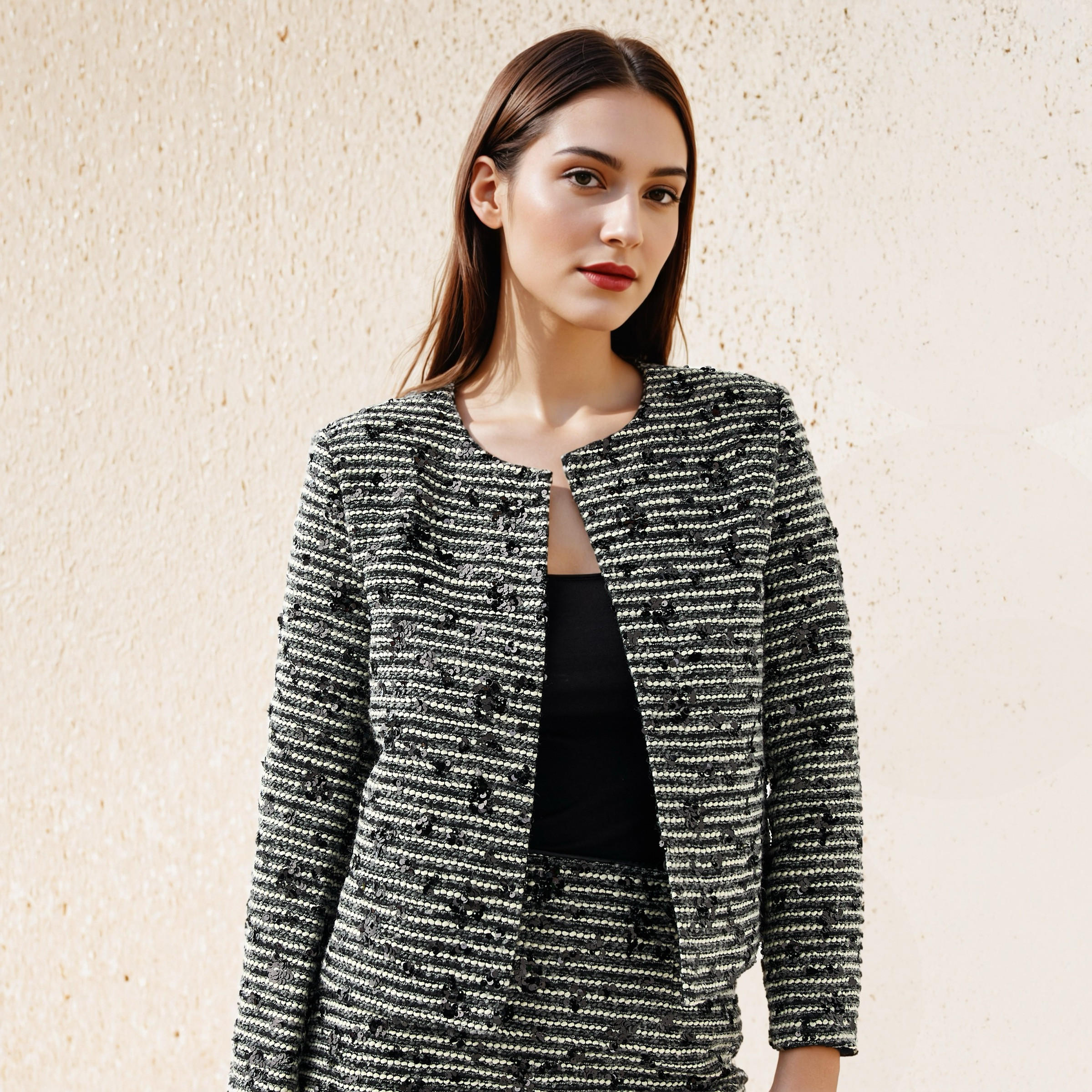 2Xtremz Textured Tweed Jacket-women-winterwear-coatsandjackets-jackets-image-1
