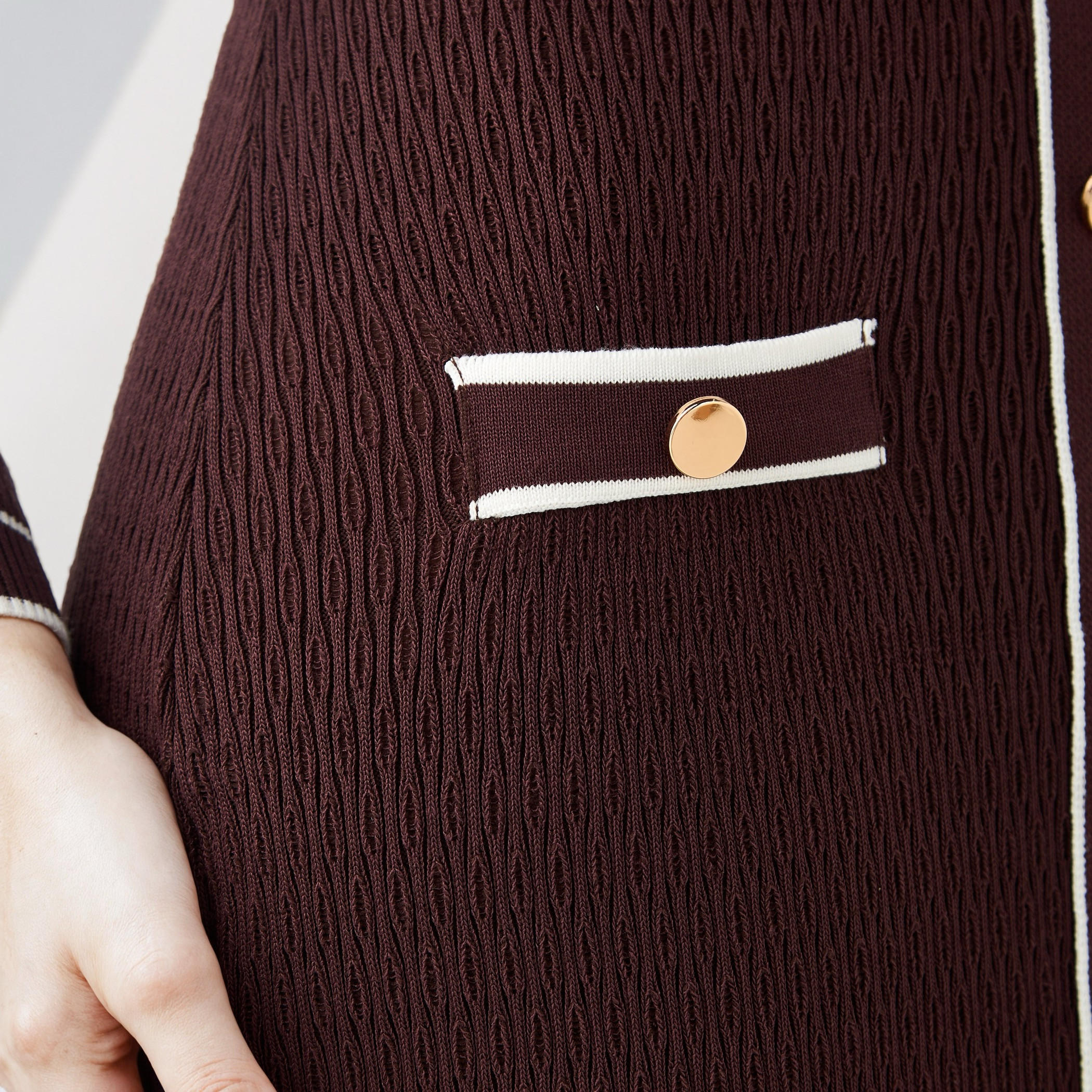 2Xtremz Textured Bodycon Knit Dress with Pocket Detail-women-clothing-dresses-image-5