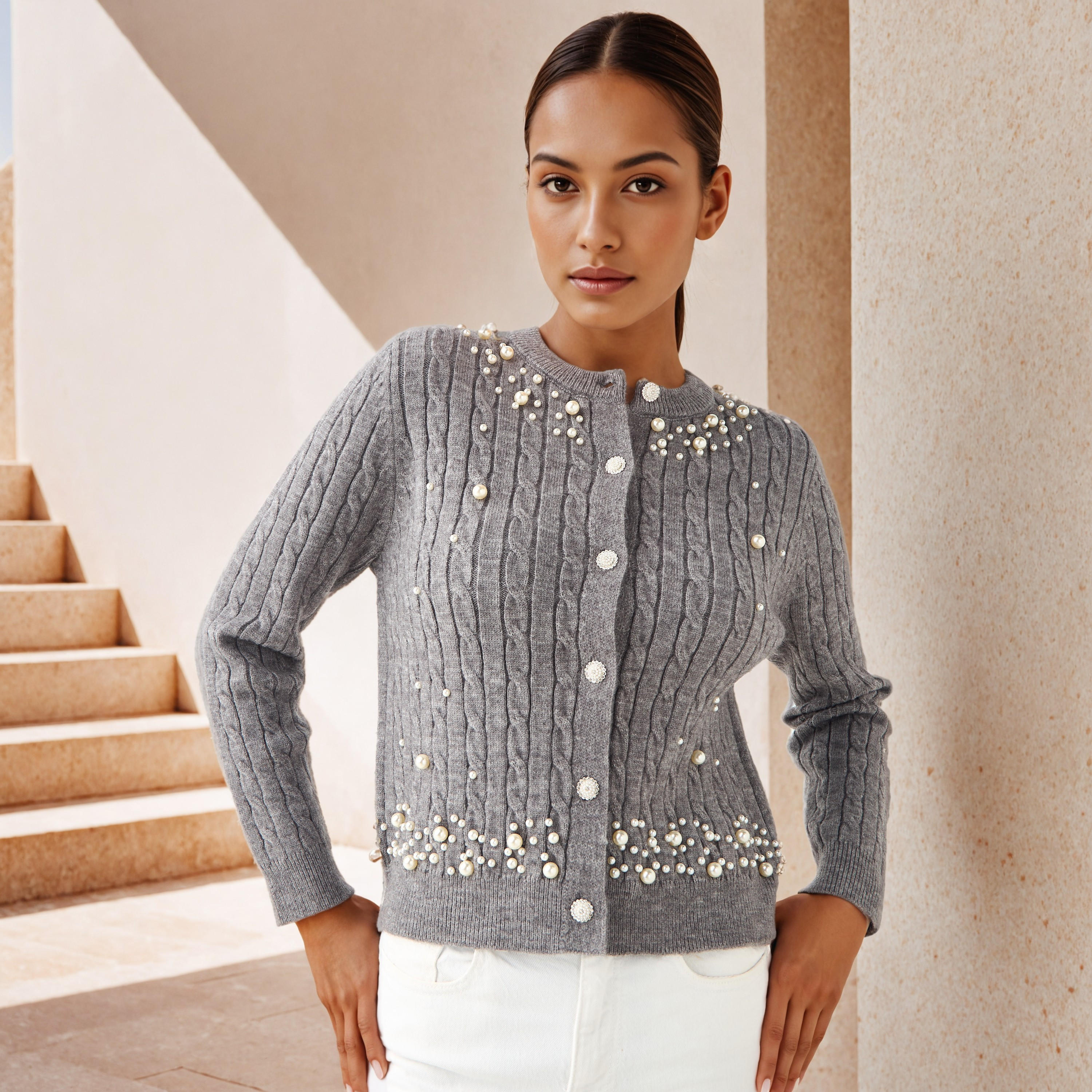 كارديجان مزين من تو إكستريمز-women-winterwear-cardigansandjumpers-cardigans-image-1