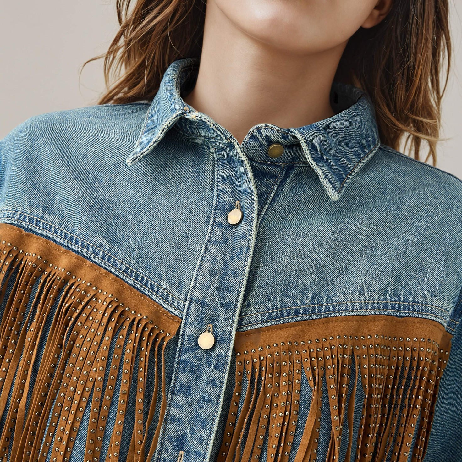 2Xtremz Denim Jacket with Fringe Detail-women-winterwear-coatsandjackets-jackets-image-4
