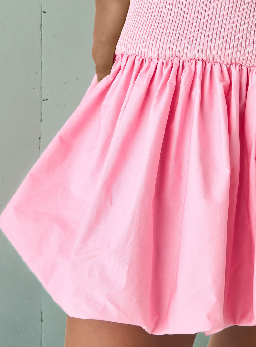 فستان بالون مضلع بدون أكمام من تو إكستريمز-women-clothing-dresses-image-4