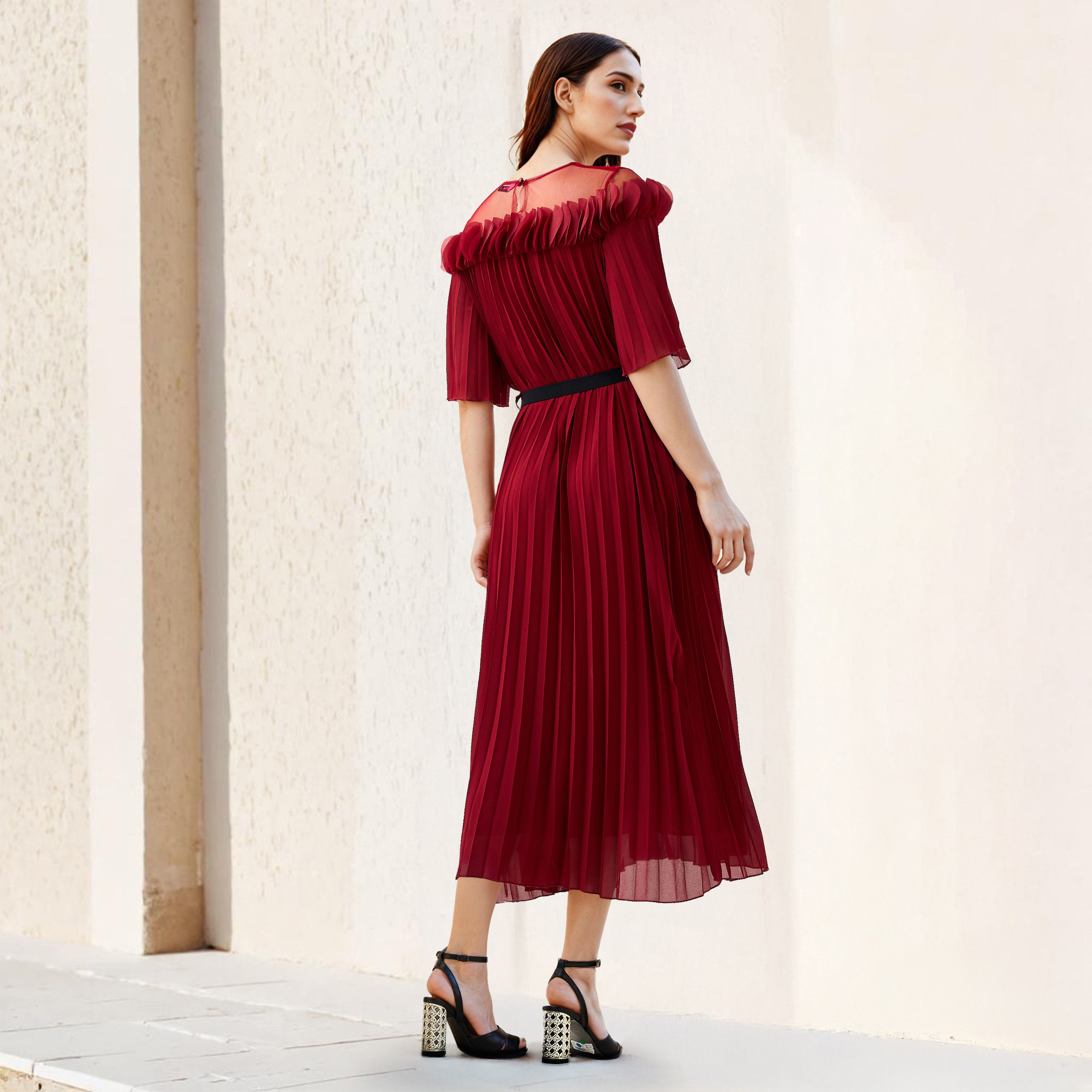 2Xtremz Pleated Belted Dress-women-clothing-dresses-image-3